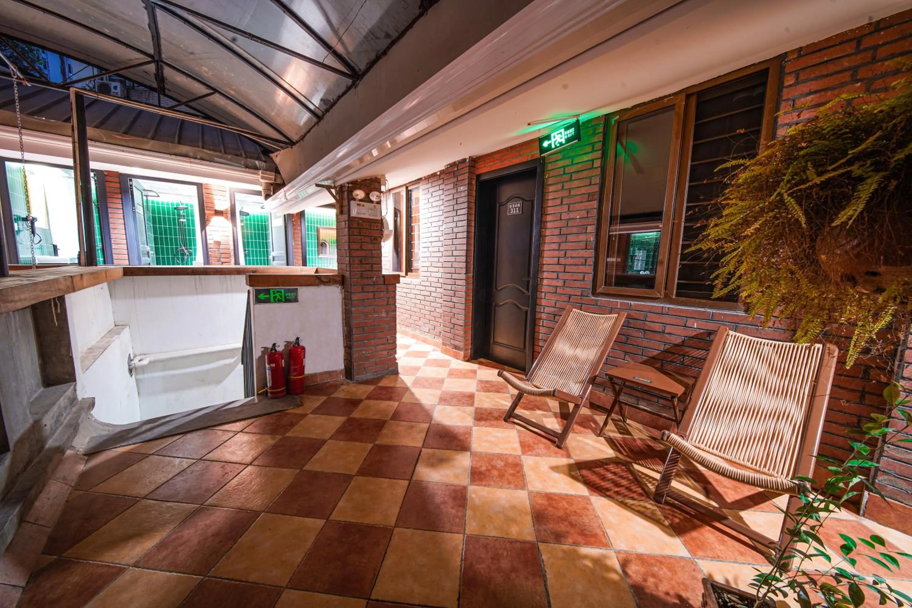 Seating area in POSHPACKER - Chengdu Mix Hostel - Cicada Zen Yard