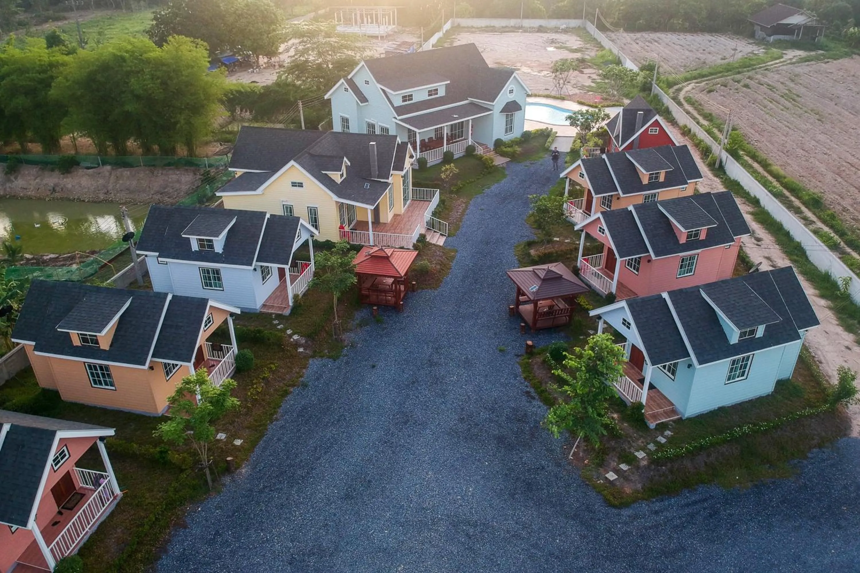 Bird's eye view in Evie Mae Resort