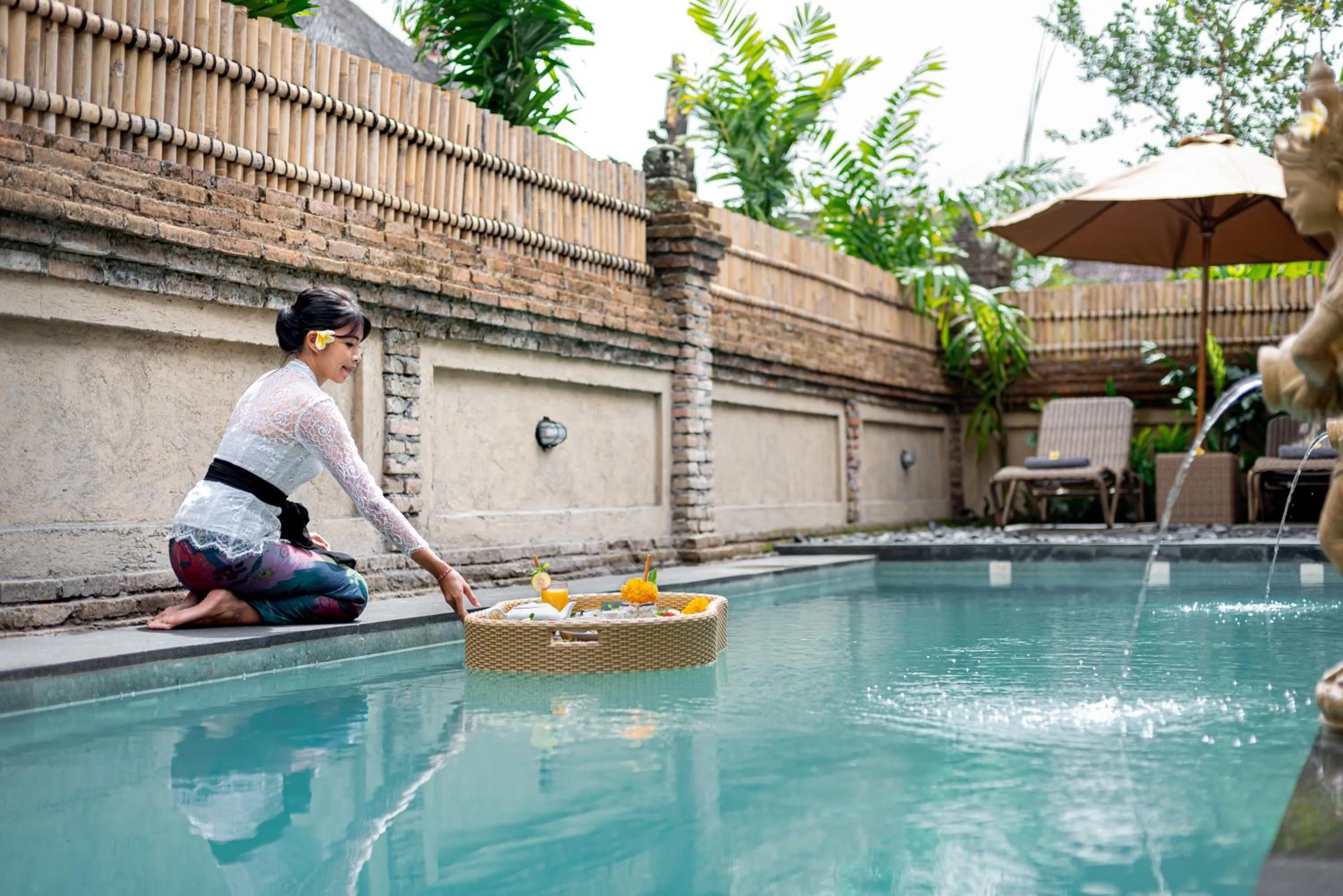 Swimming pool in Santosha Place