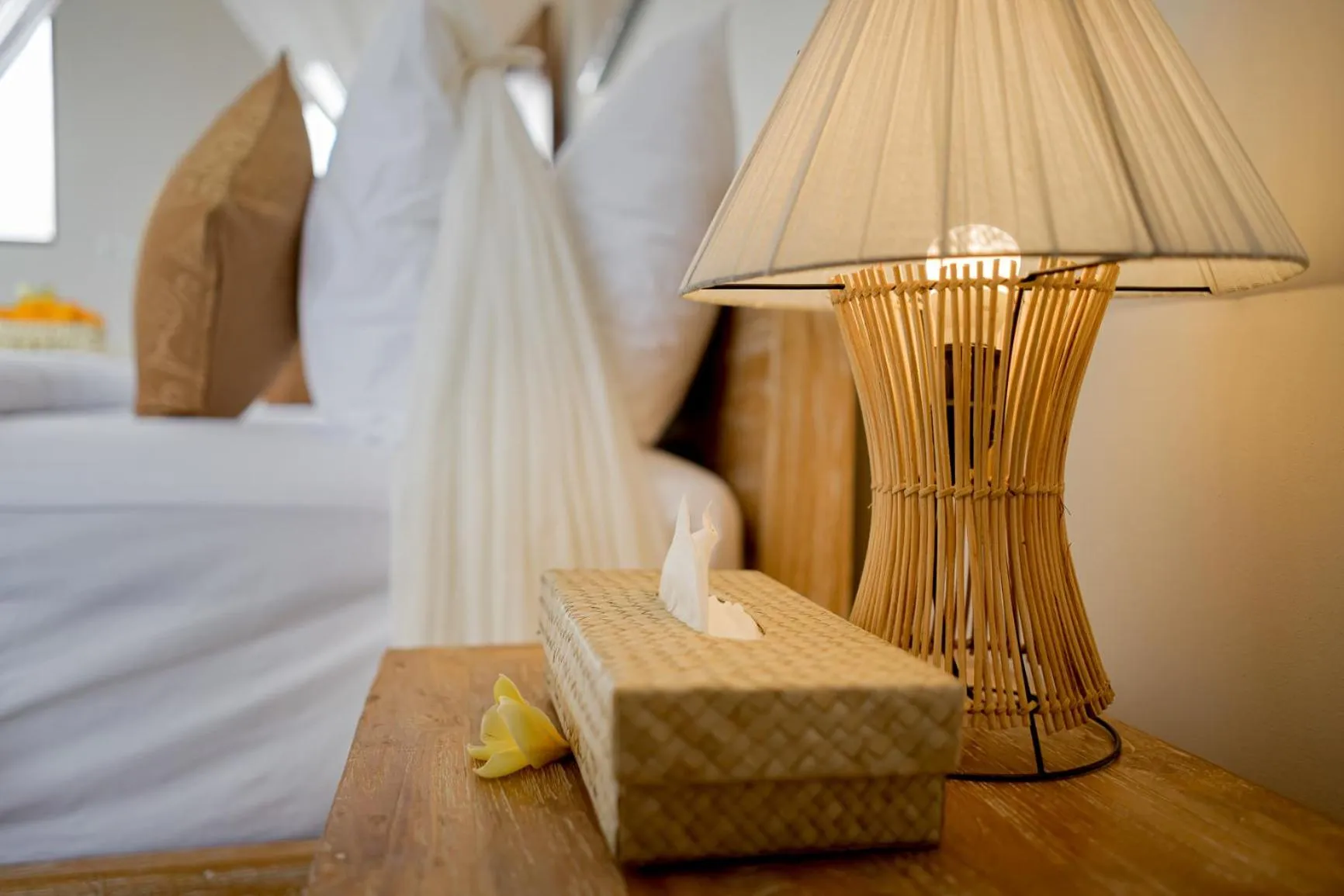 Decorative detail, Bed in Santosha Place