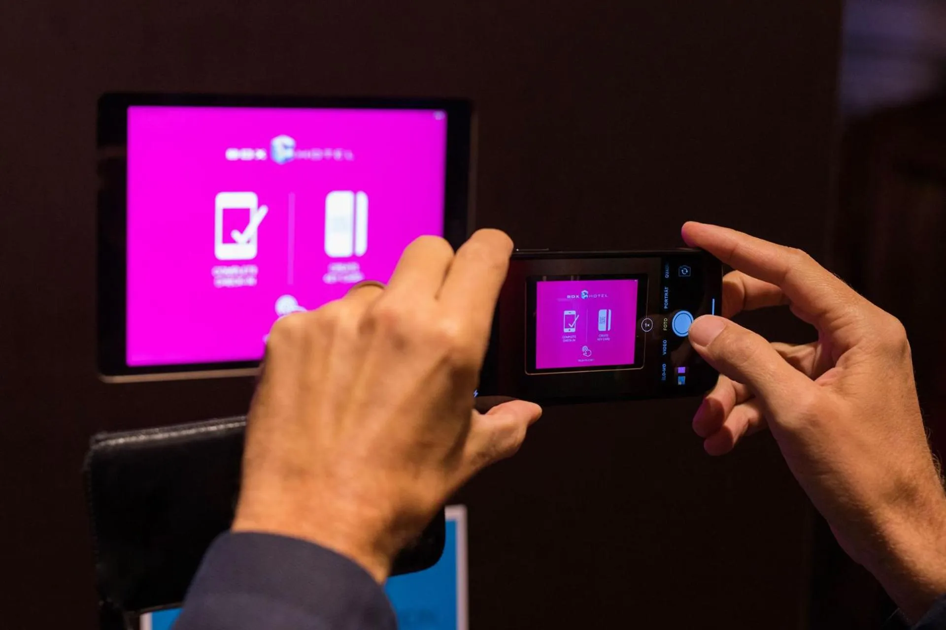 Lobby or reception in BoxHotel Hannover