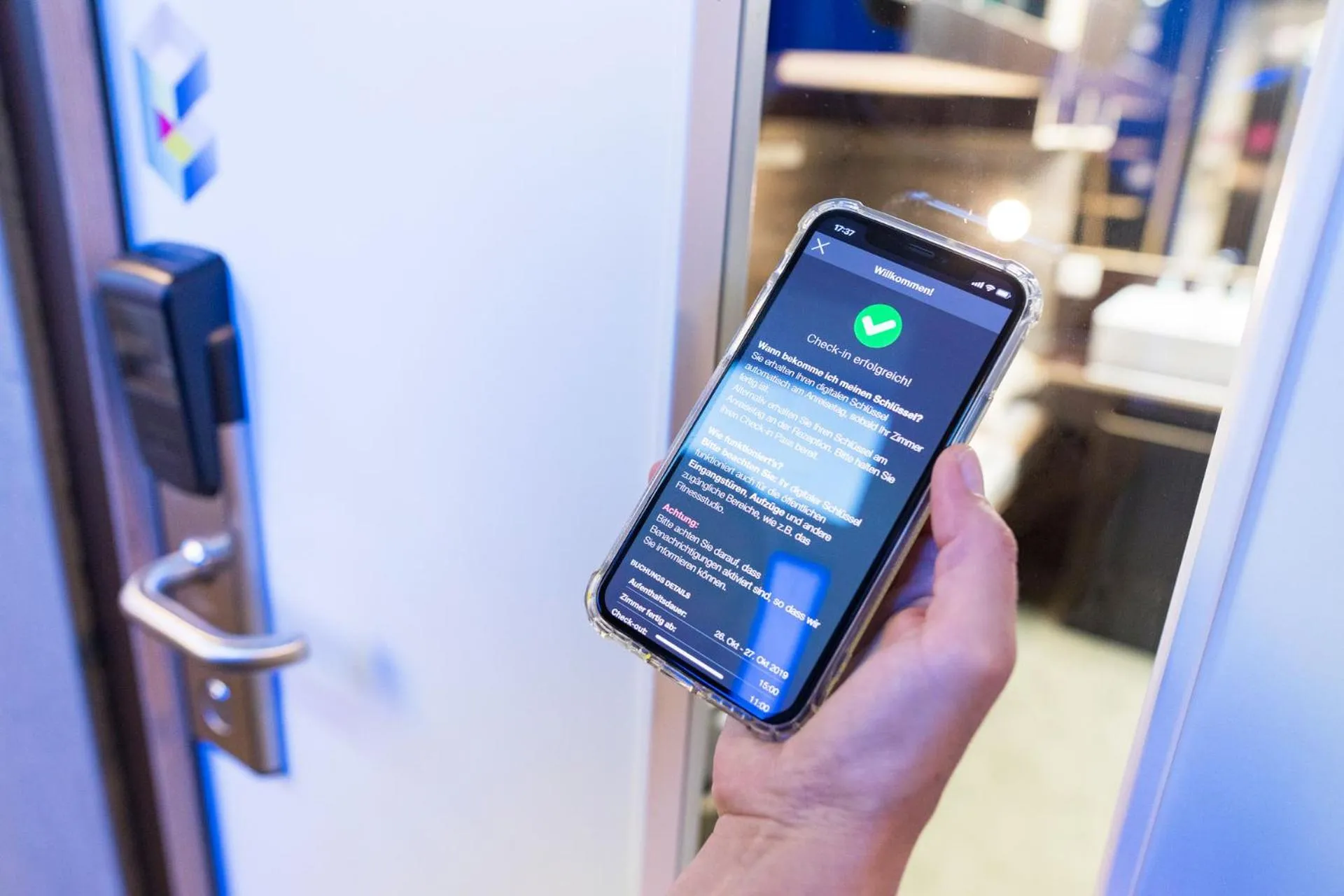 Lobby or reception in BoxHotel Hannover