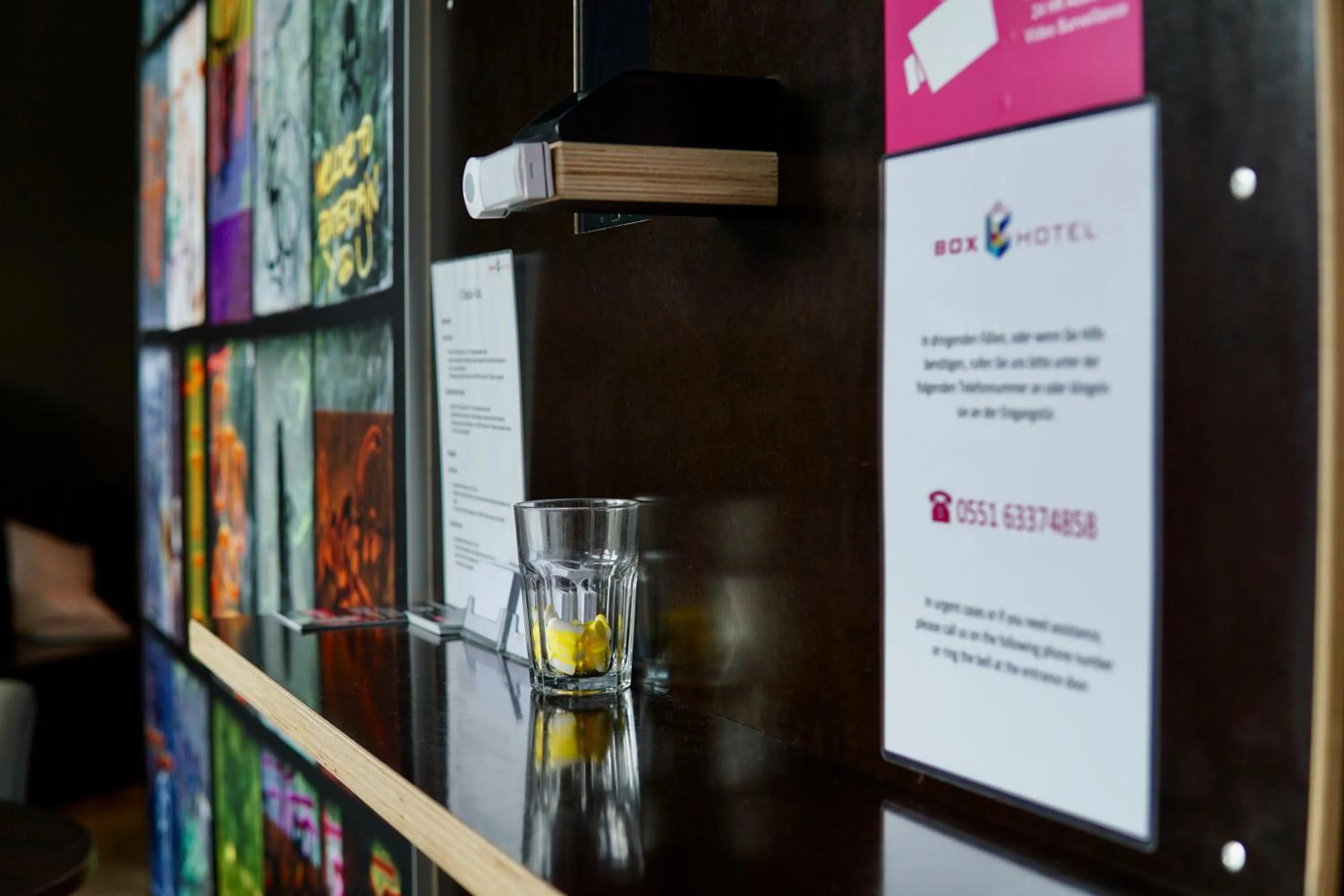 Decorative detail in BoxHotel Hannover