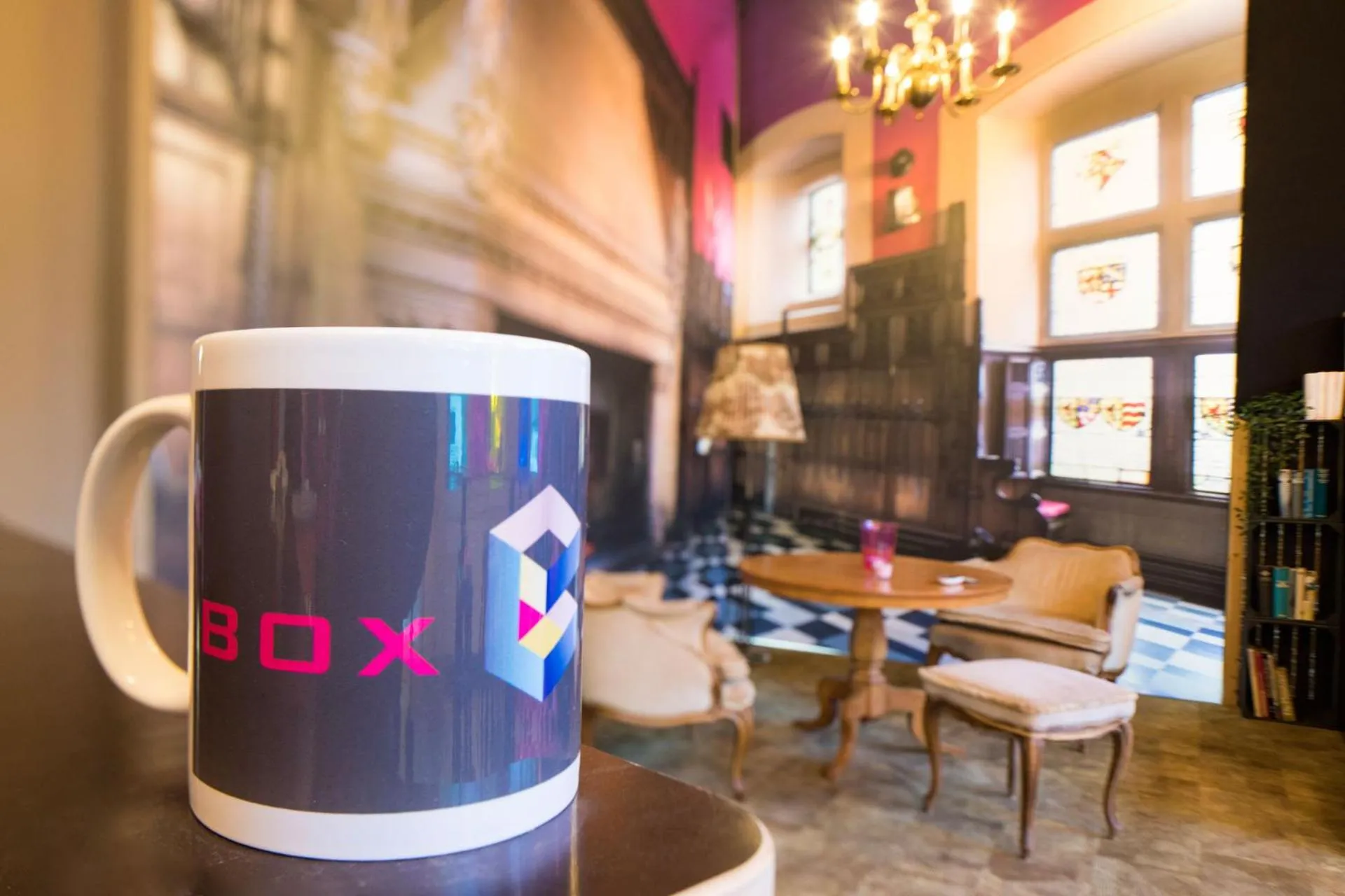 Lobby or reception in BoxHotel Hannover