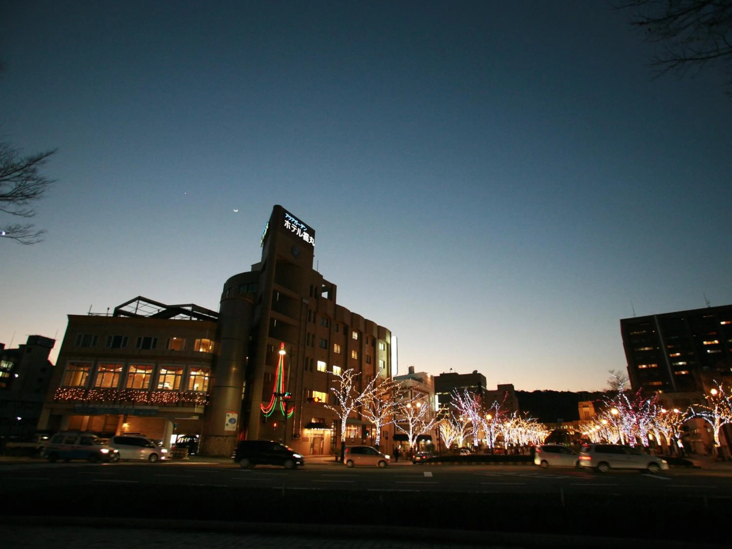 Property building in Aqua Garden Hotel Fukumaru