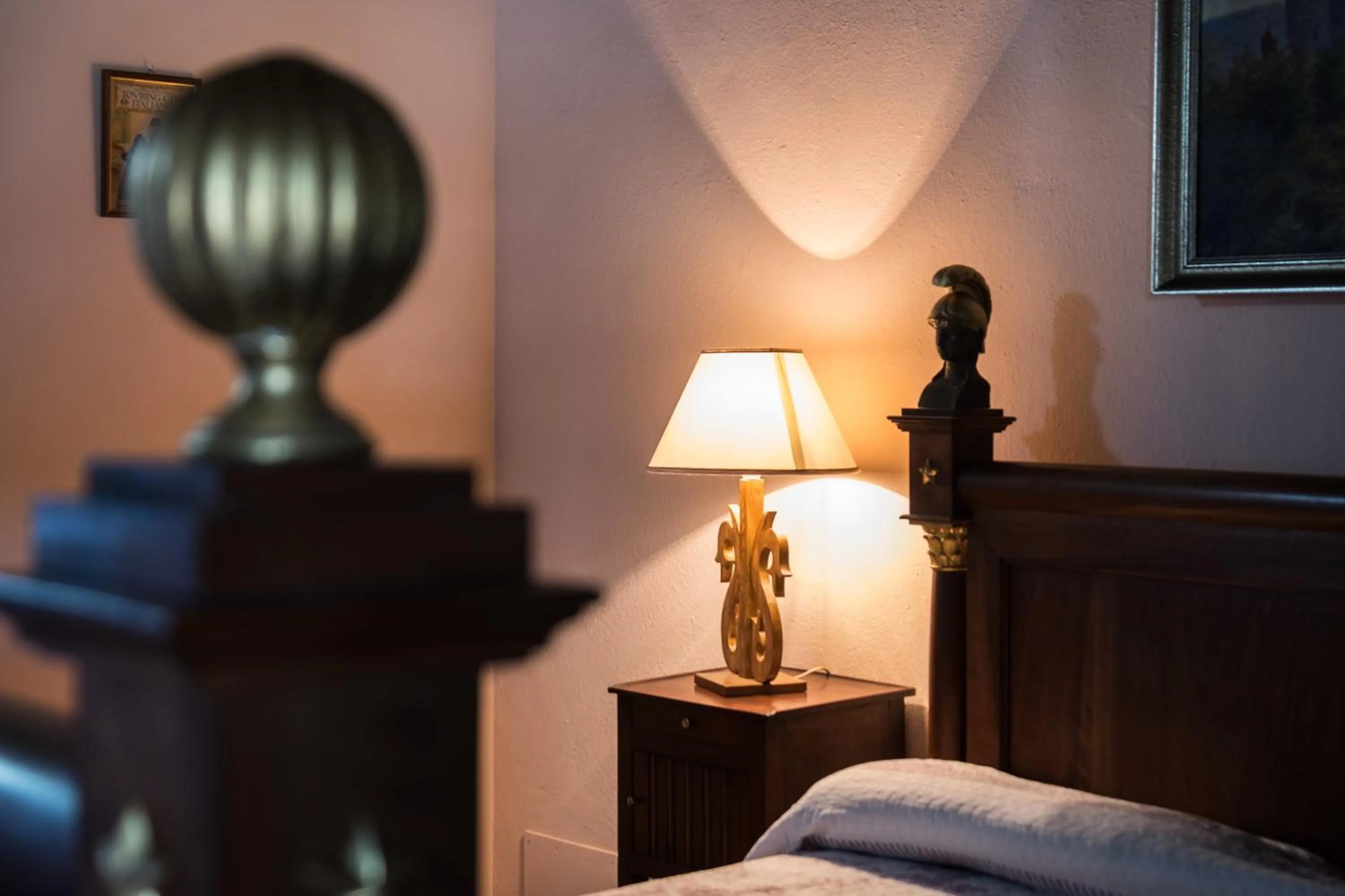 Decorative detail, Bed in Villa Rambaudi