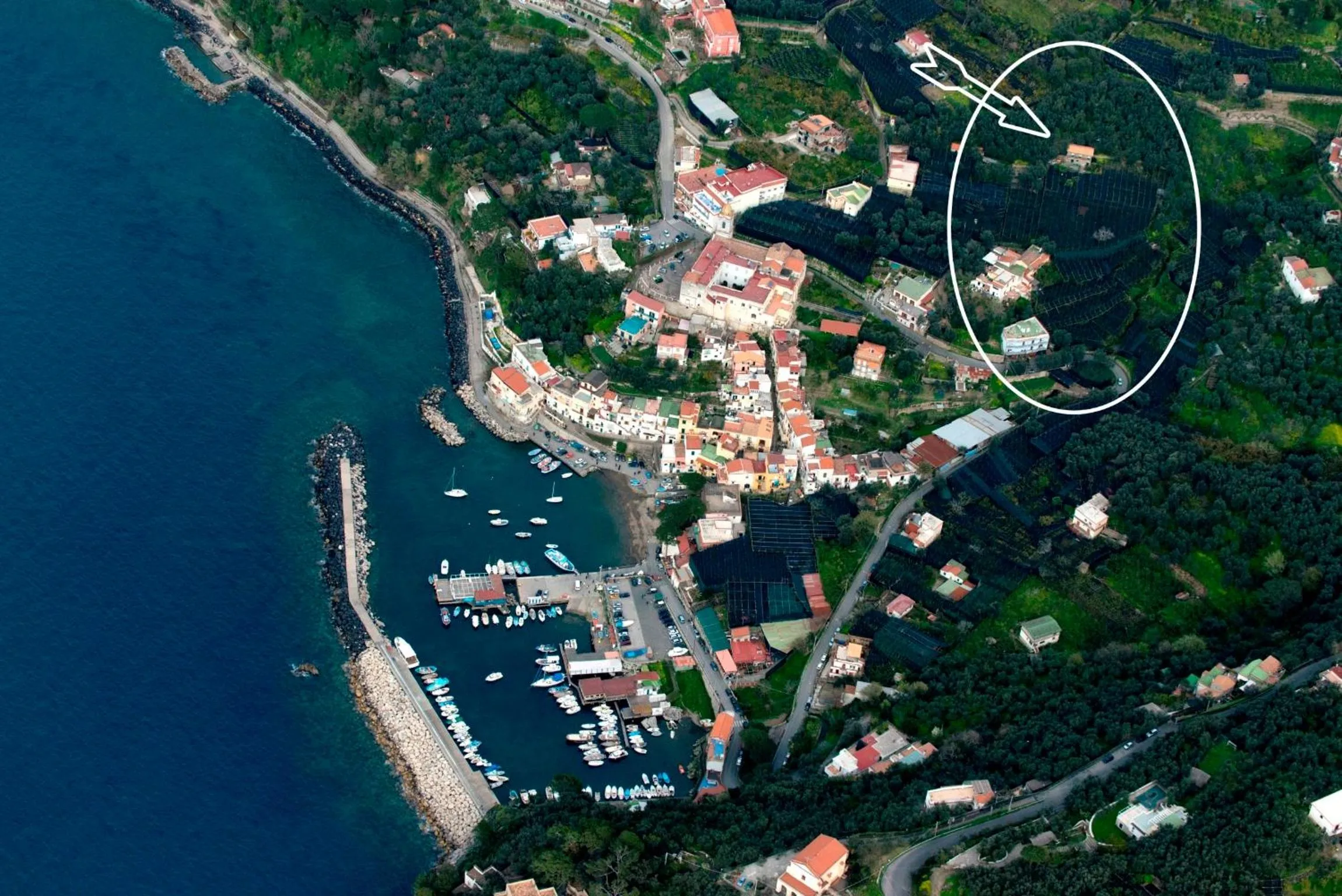 Bird's eye view in Agriturismo La Lobra