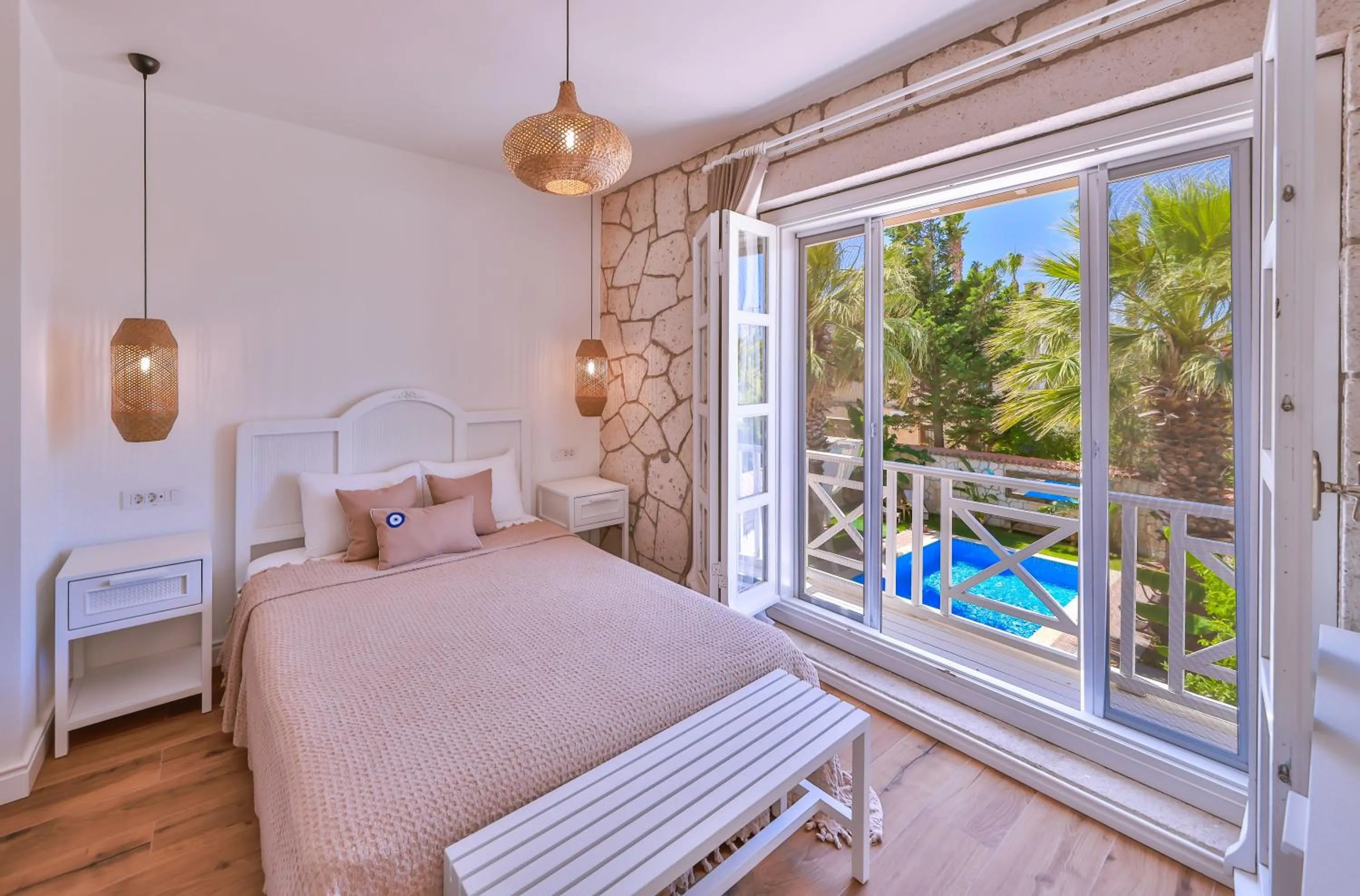 Bed in Alacati Balbadem Hotel