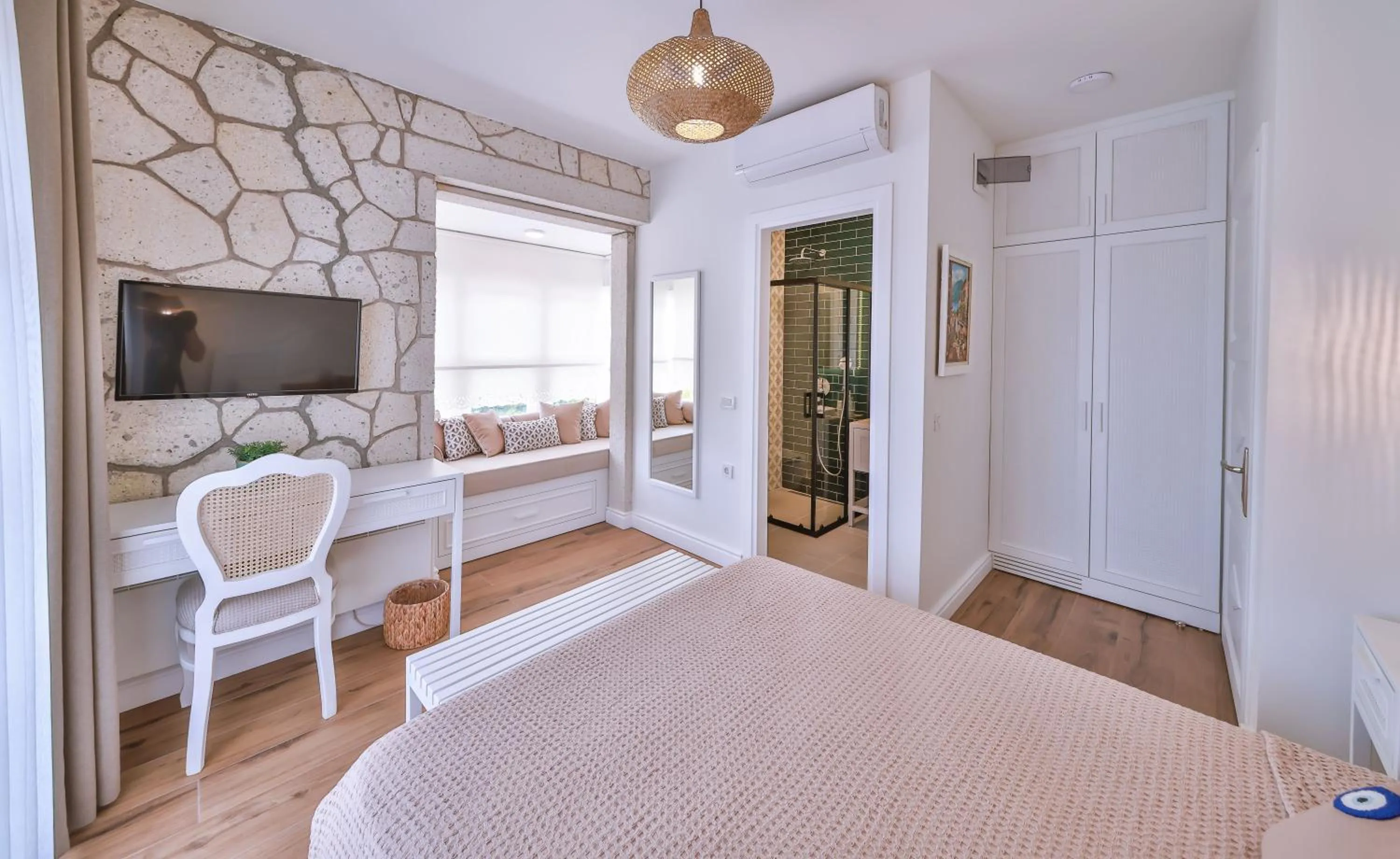 Bed in Alacati Balbadem Hotel