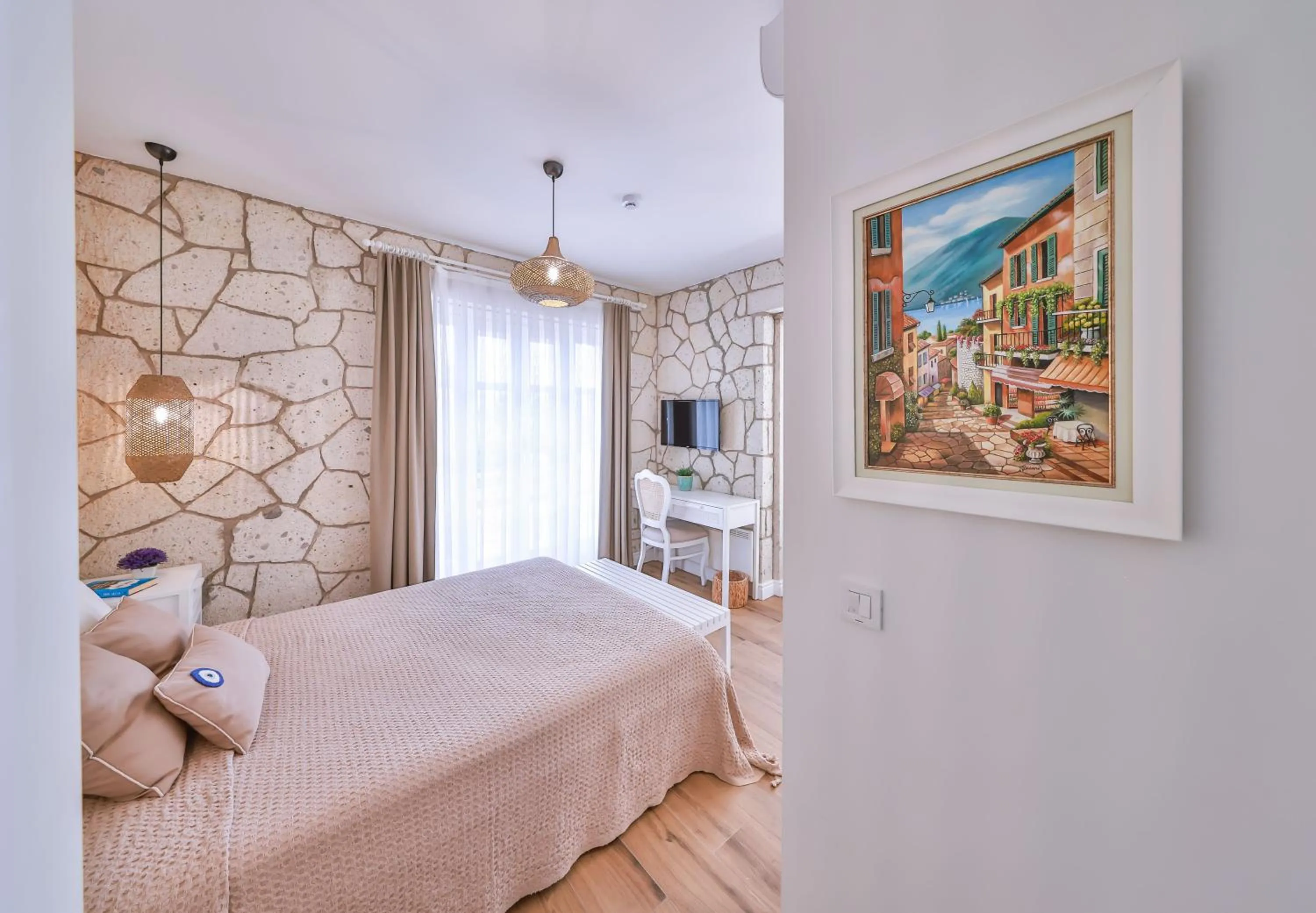 Bed in Alacati Balbadem Hotel