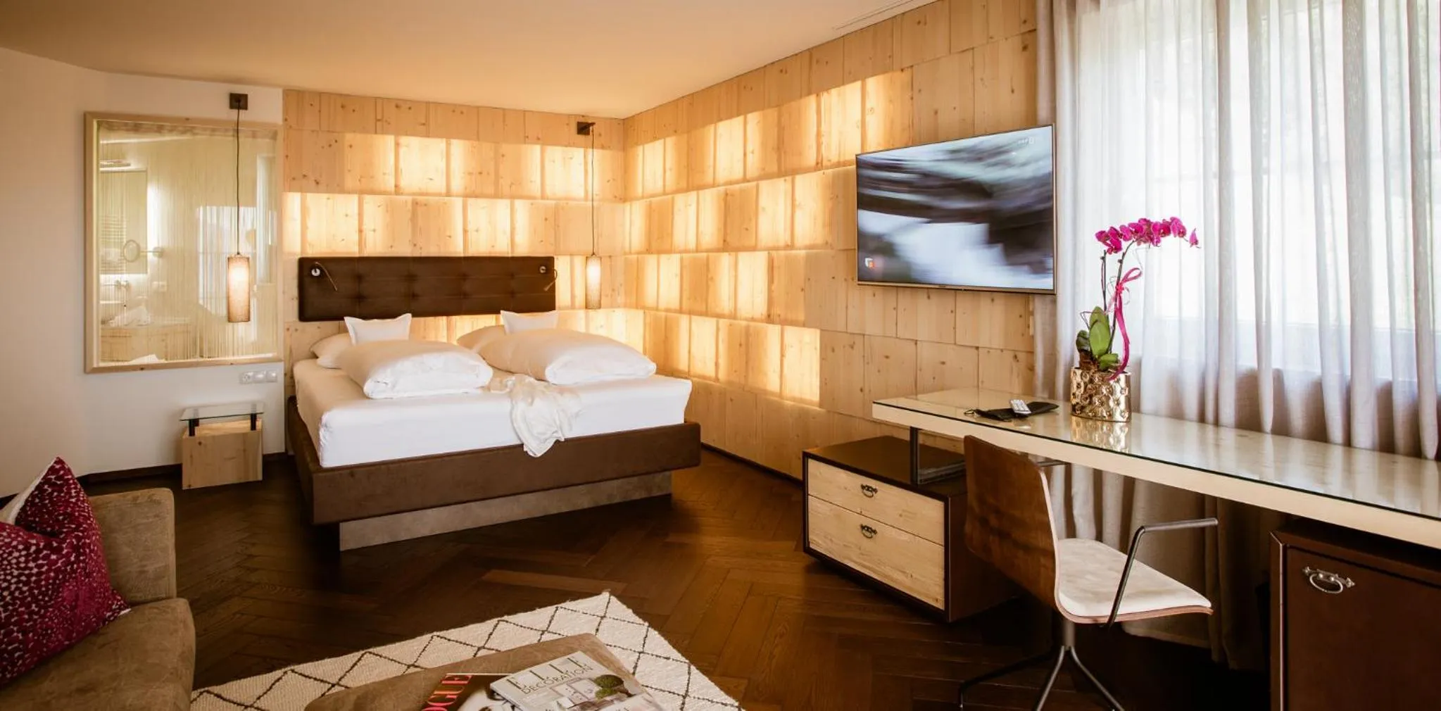 Bed in Hotel Schönblick