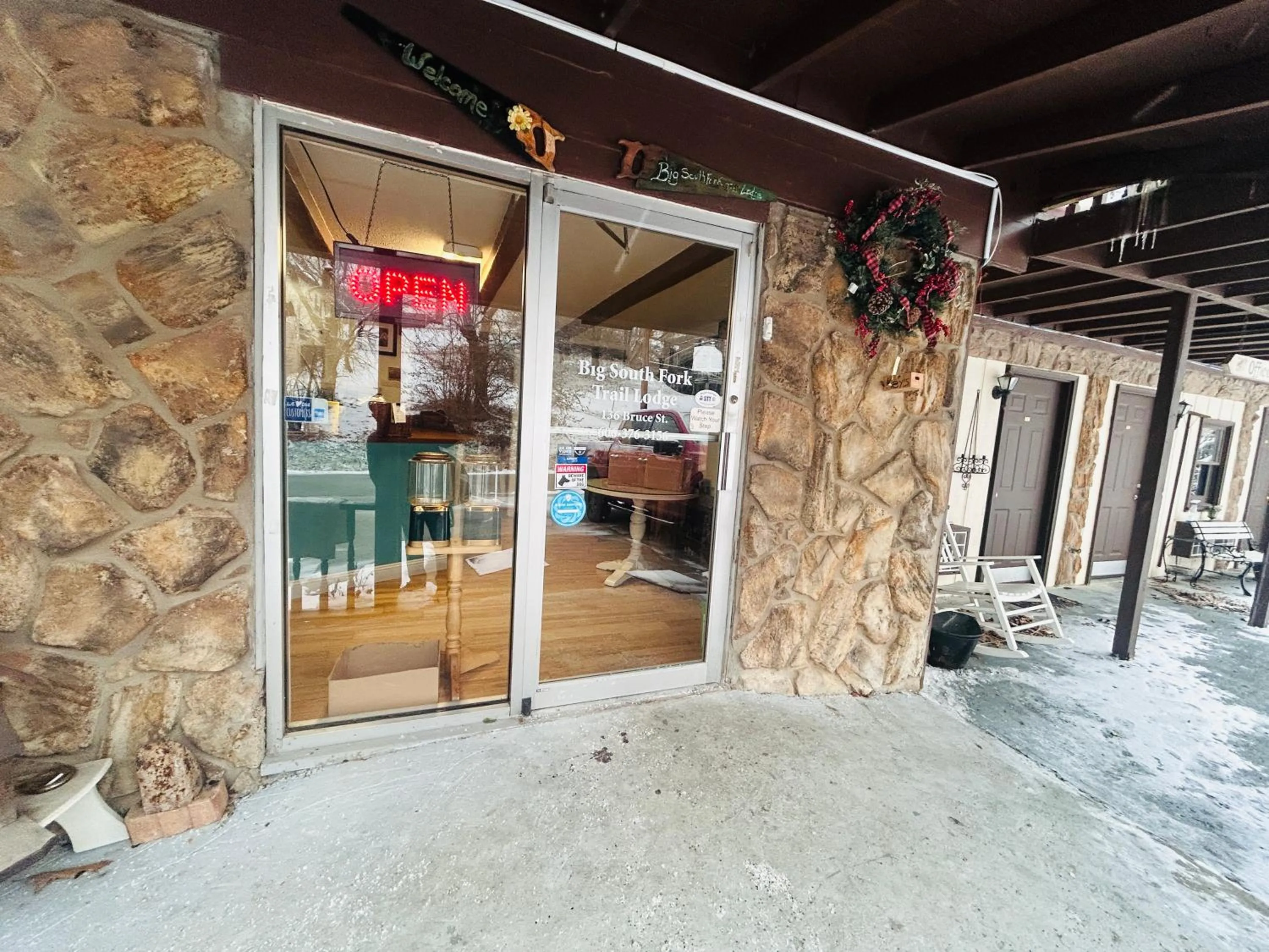 Lobby or reception in Big South Fork Trail Lodge Stearns