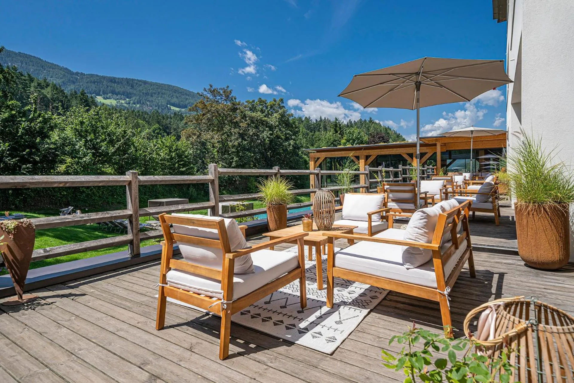 Patio in Hotel Pustertalerhof