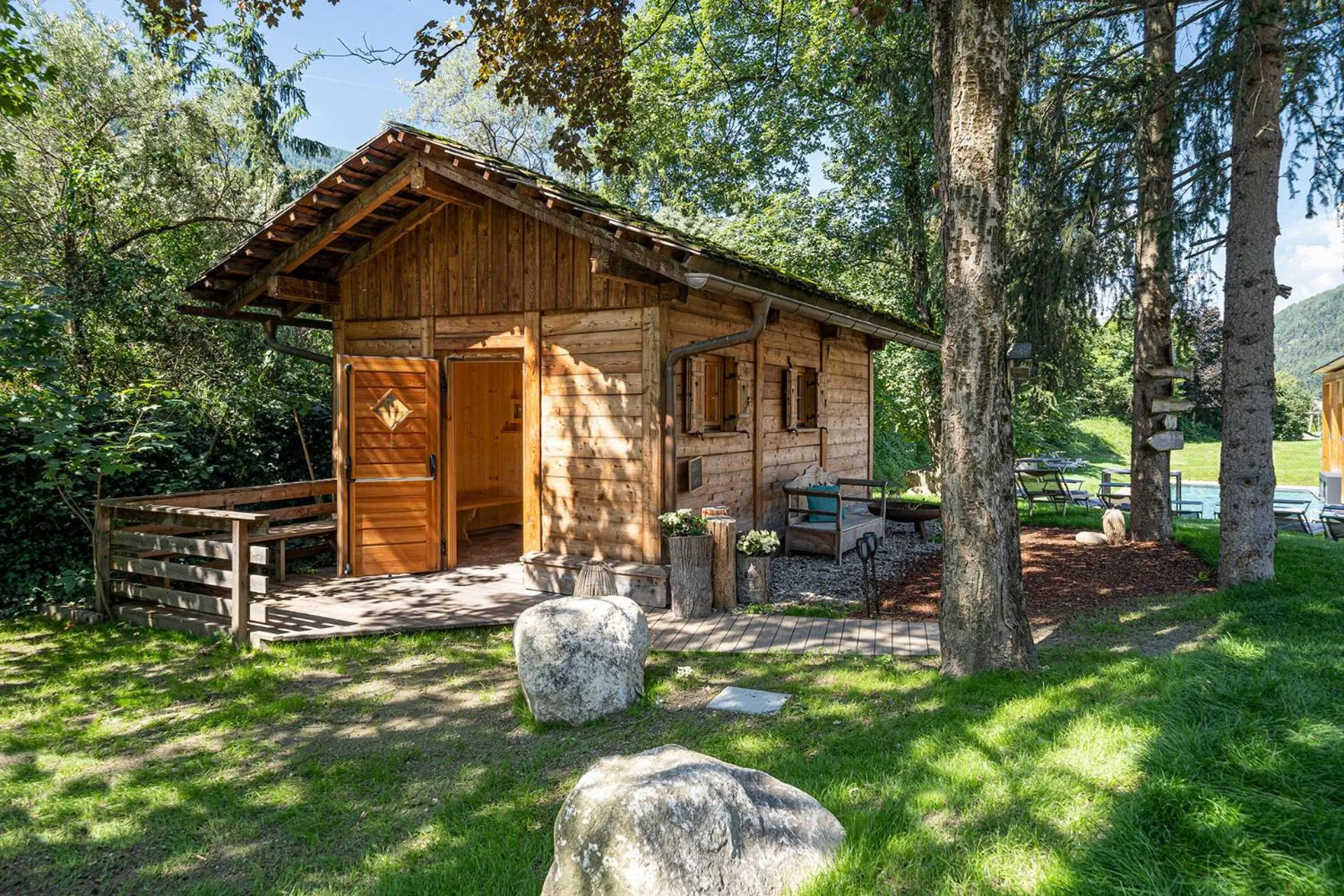 Garden view in Hotel Pustertalerhof