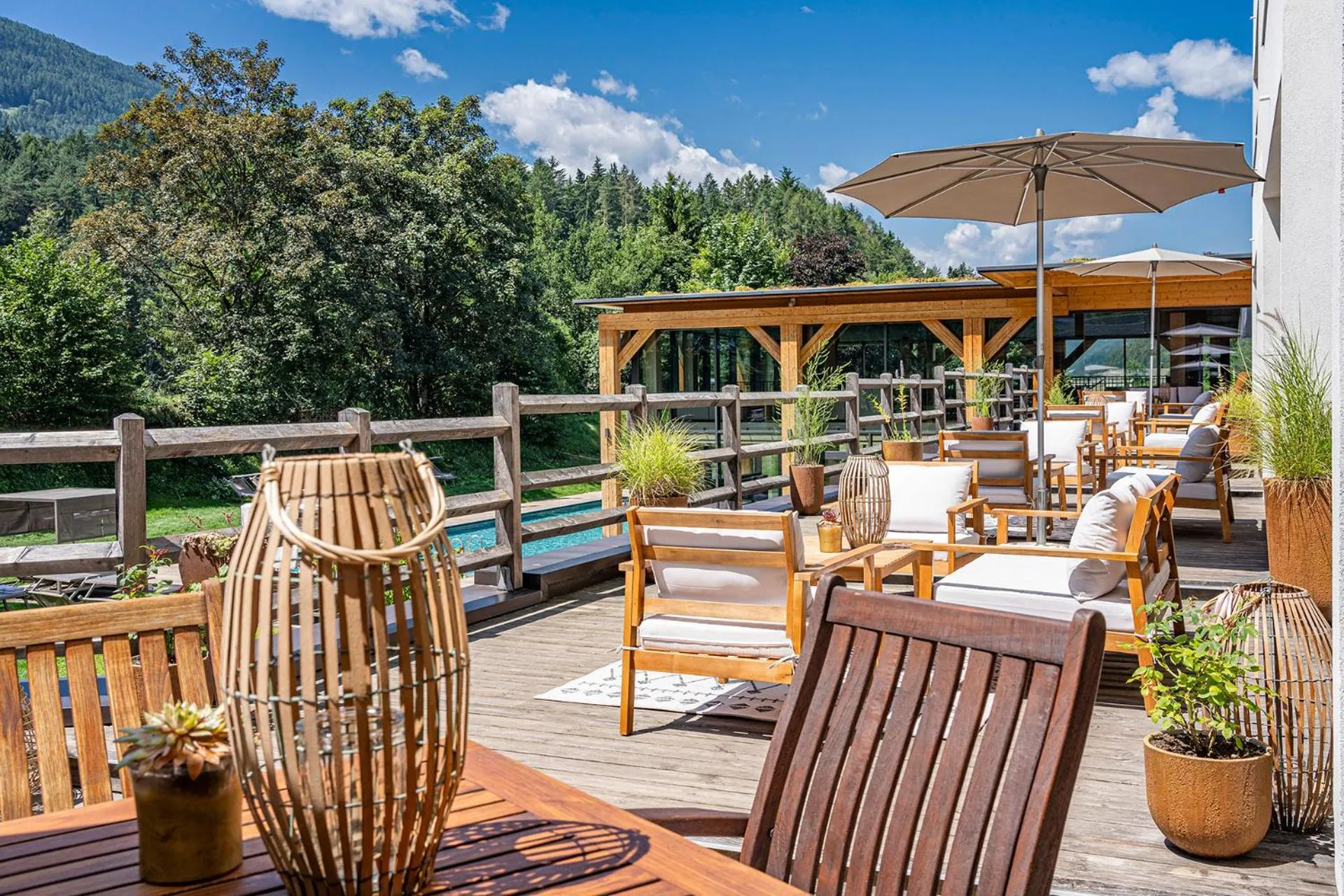 Patio in Hotel Pustertalerhof