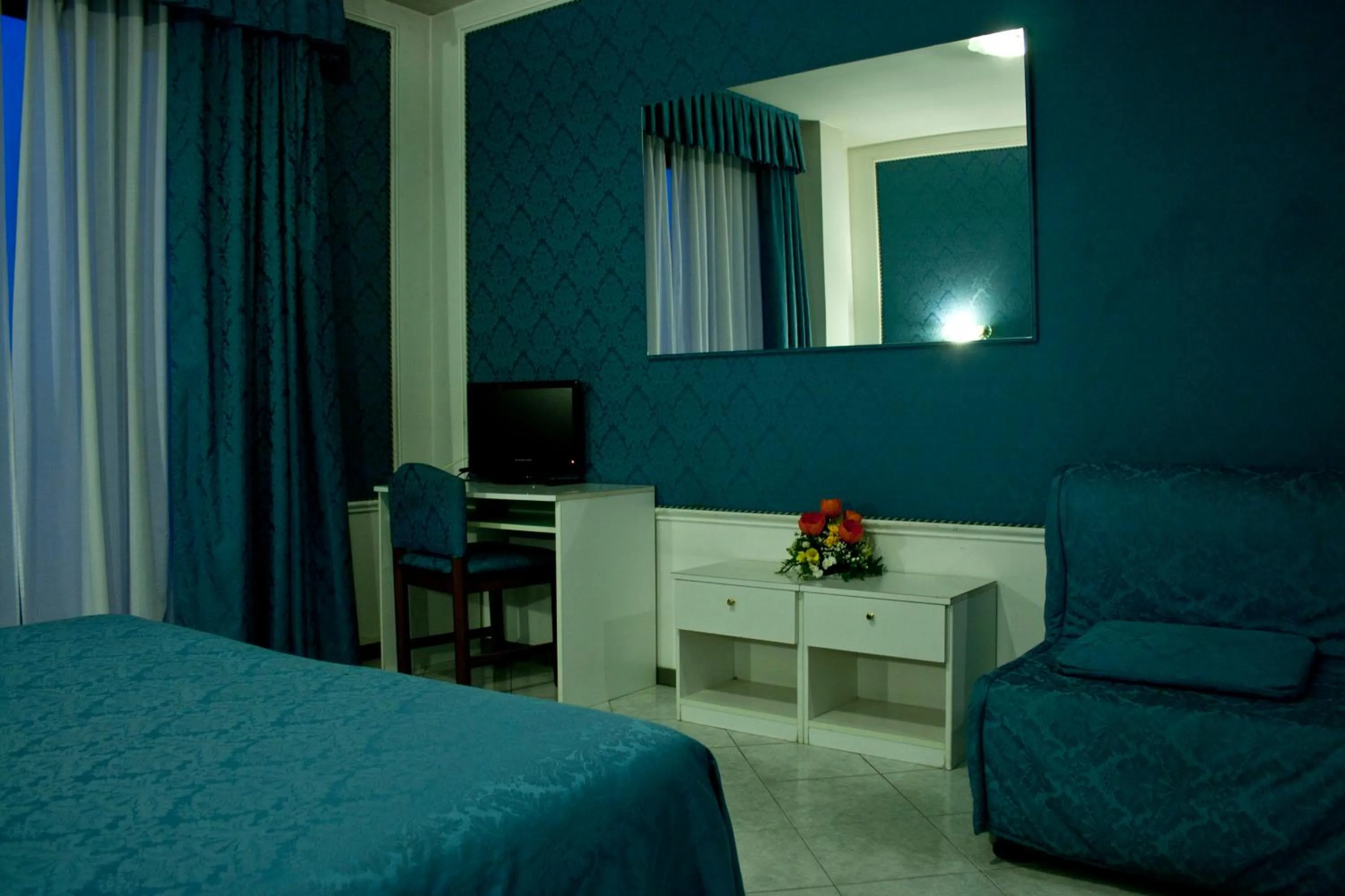 Decorative detail, Bed in Hotel Michelangelo