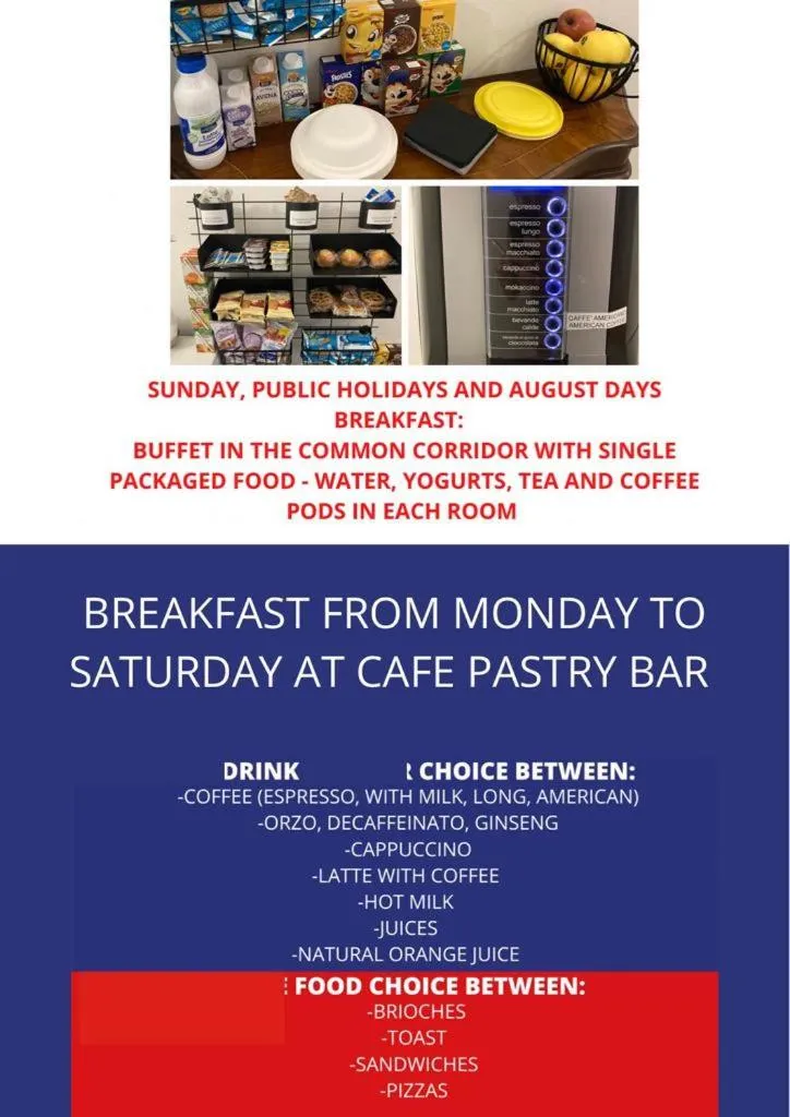 Breakfast in HOLABOLOGNA Luxury Rooms and Flats