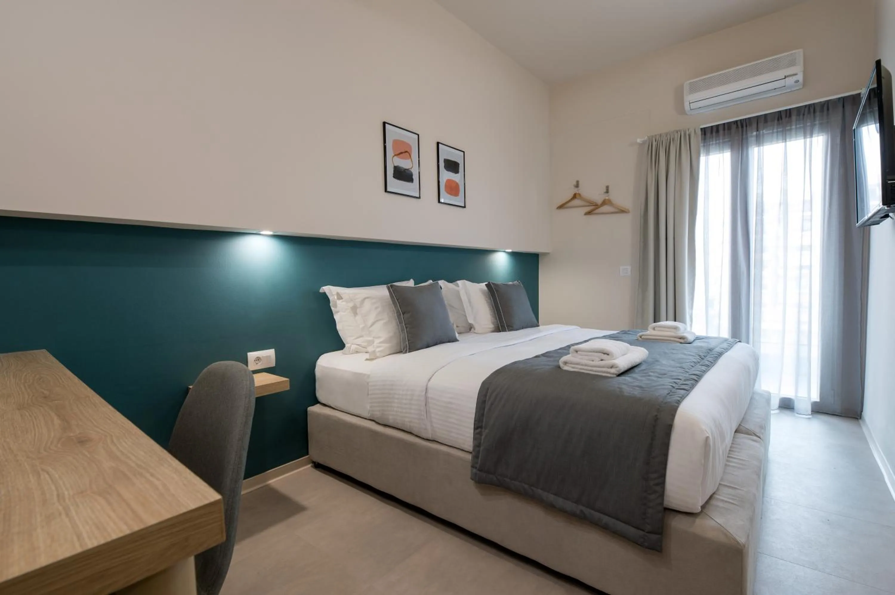 Bed in The Convo Athens Riviera