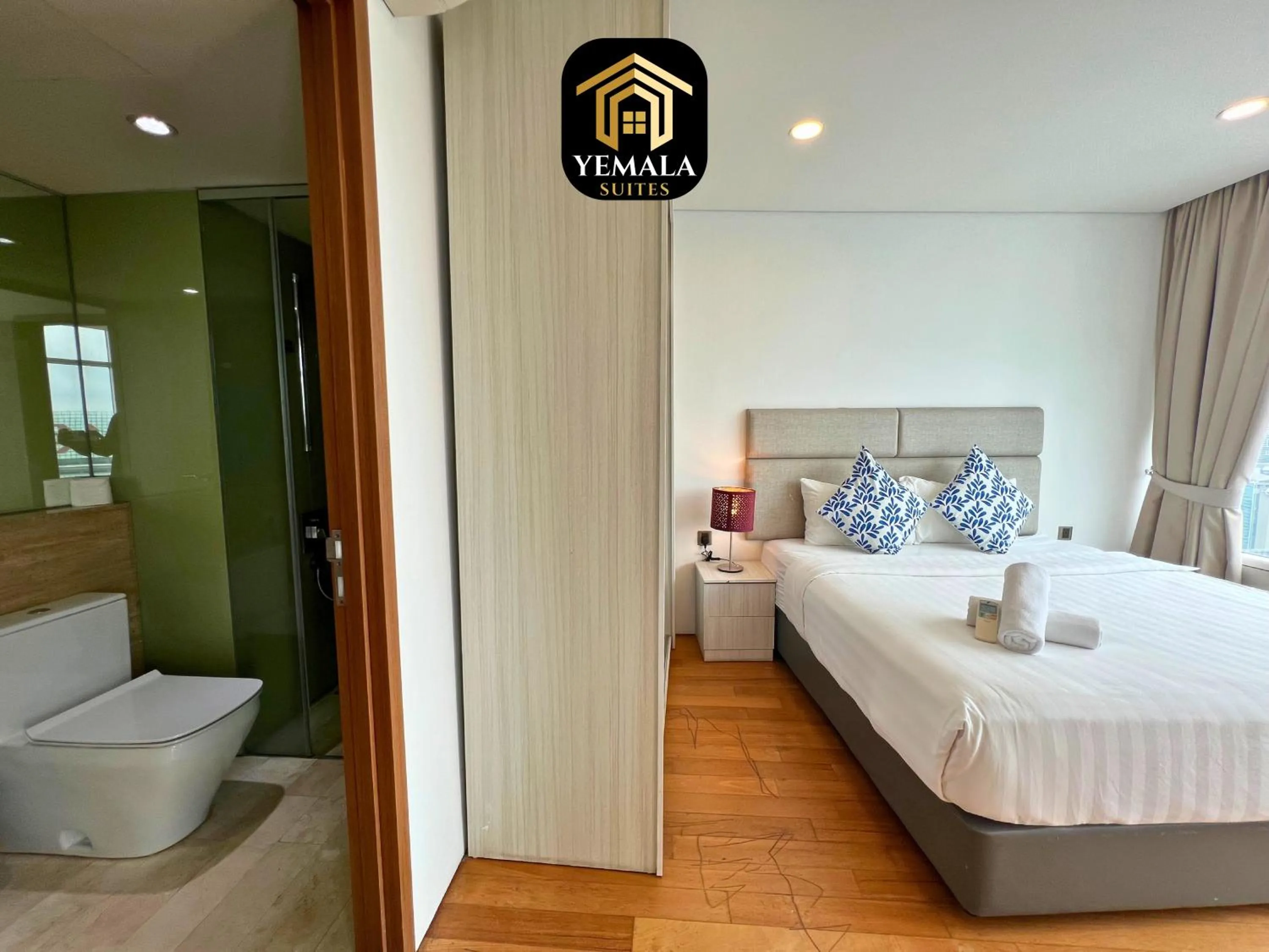 Toilet, Bed in Yemala Suites at Vortex KLCC