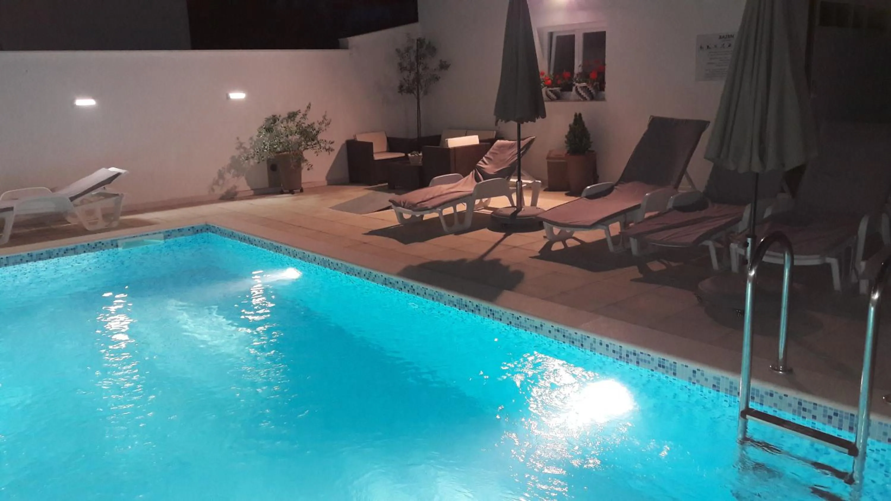 Pool view in Apartments Batur