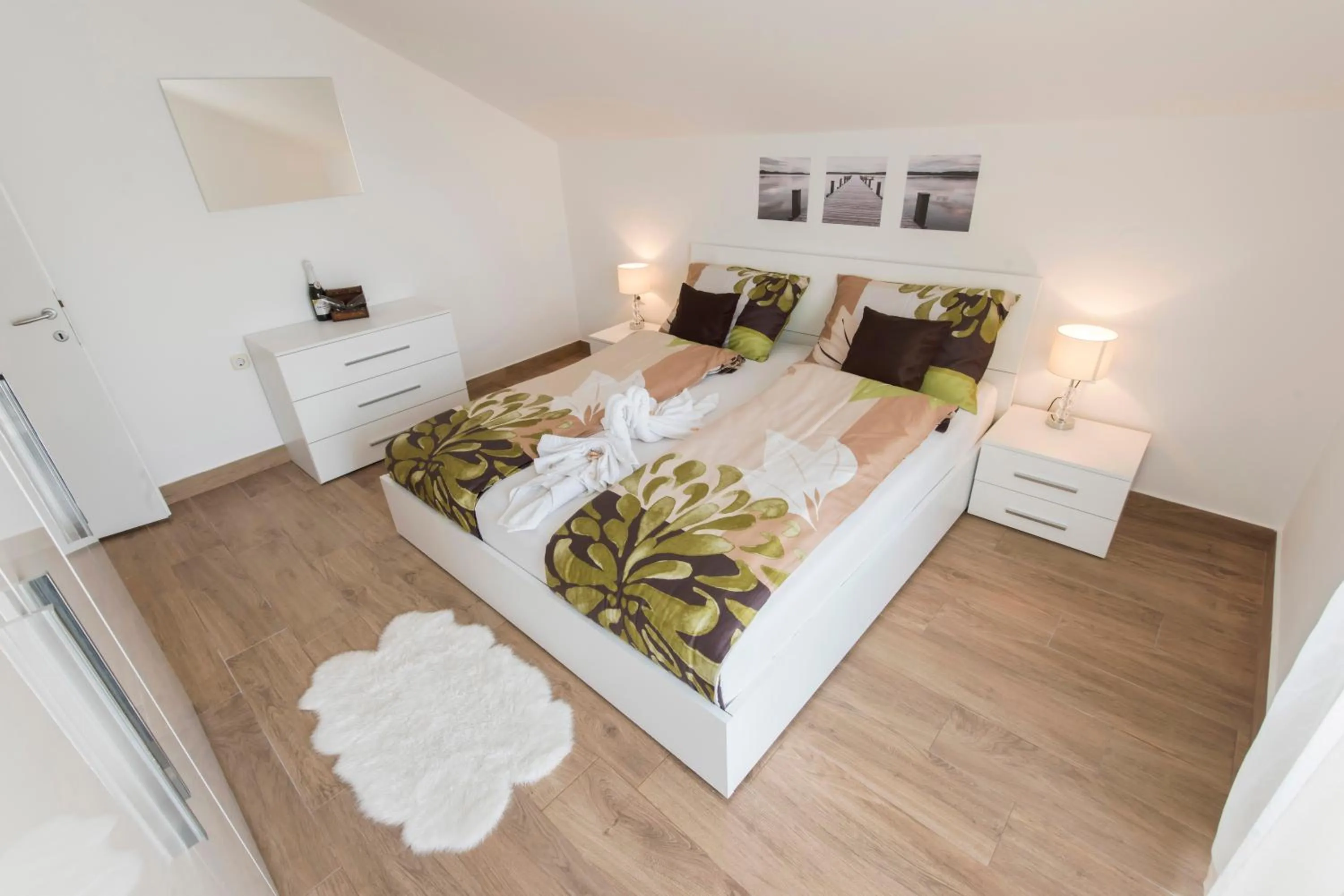 Bedroom, Bed in Apartments Batur