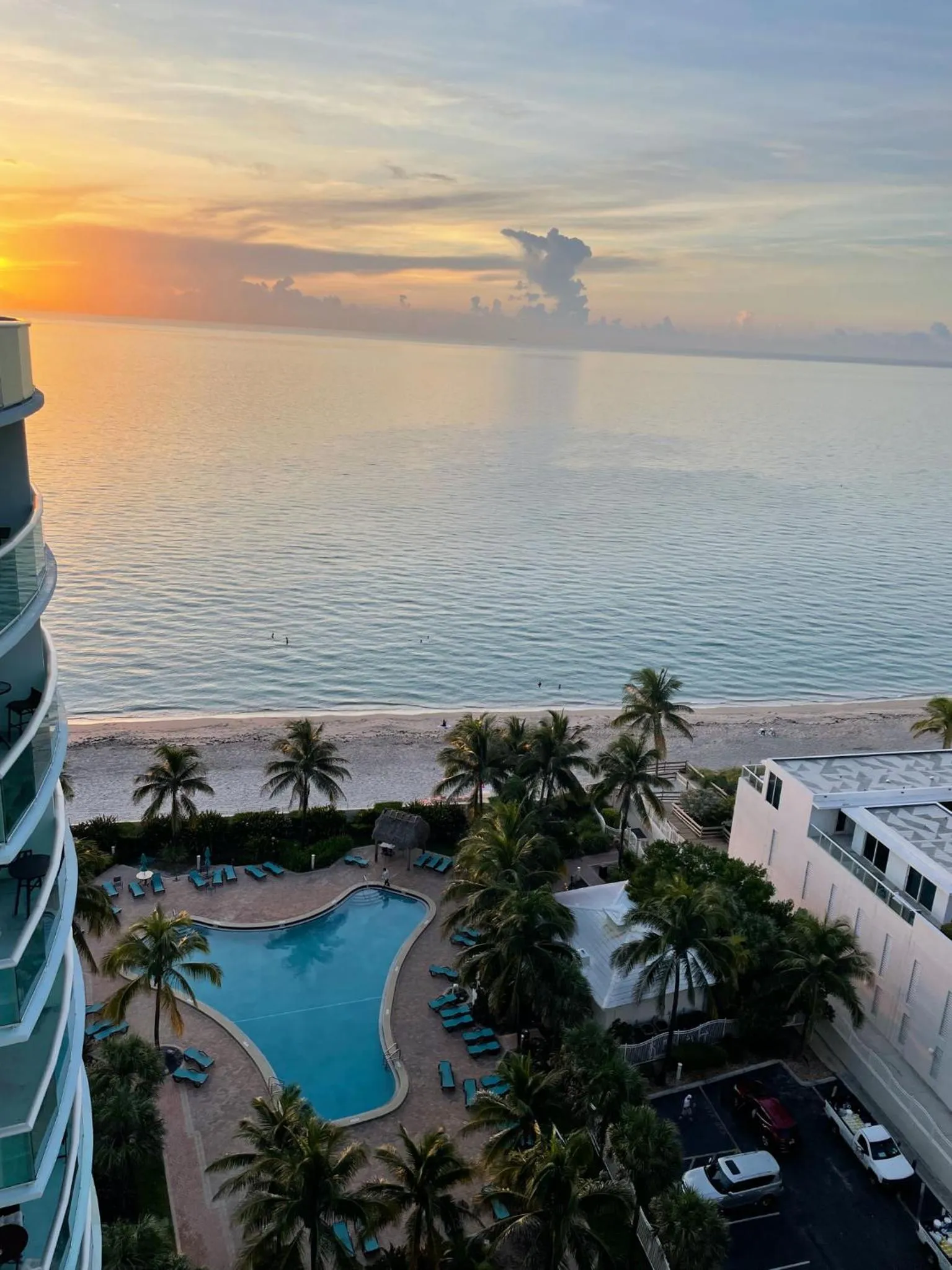 Balcony/Terrace in The Tides Apartments on the beach