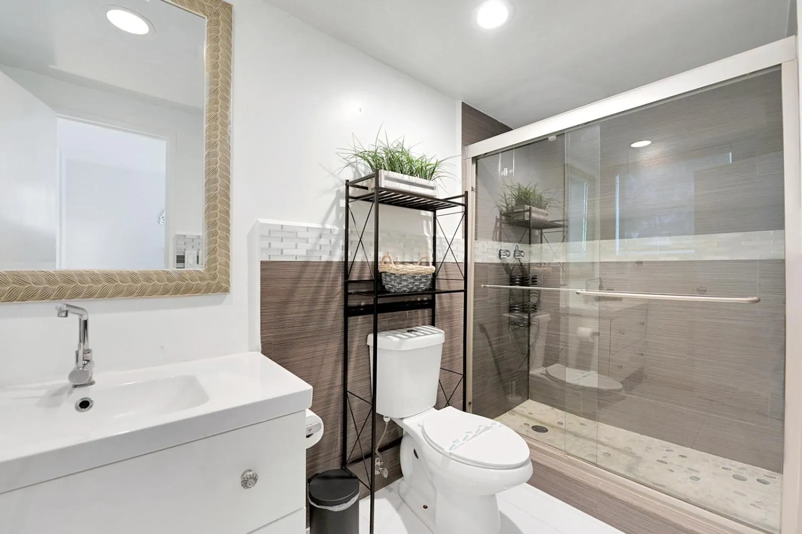 Bathroom in The Tides Apartments on the beach