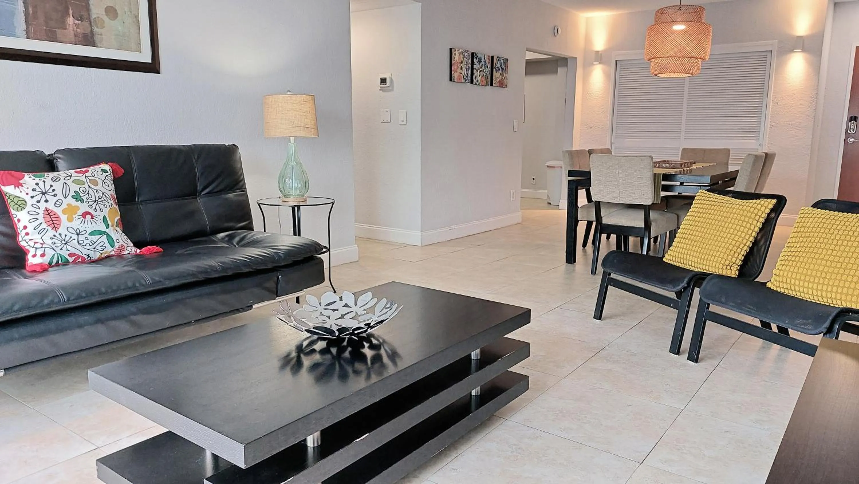 Living room in The Tides Apartments on the beach