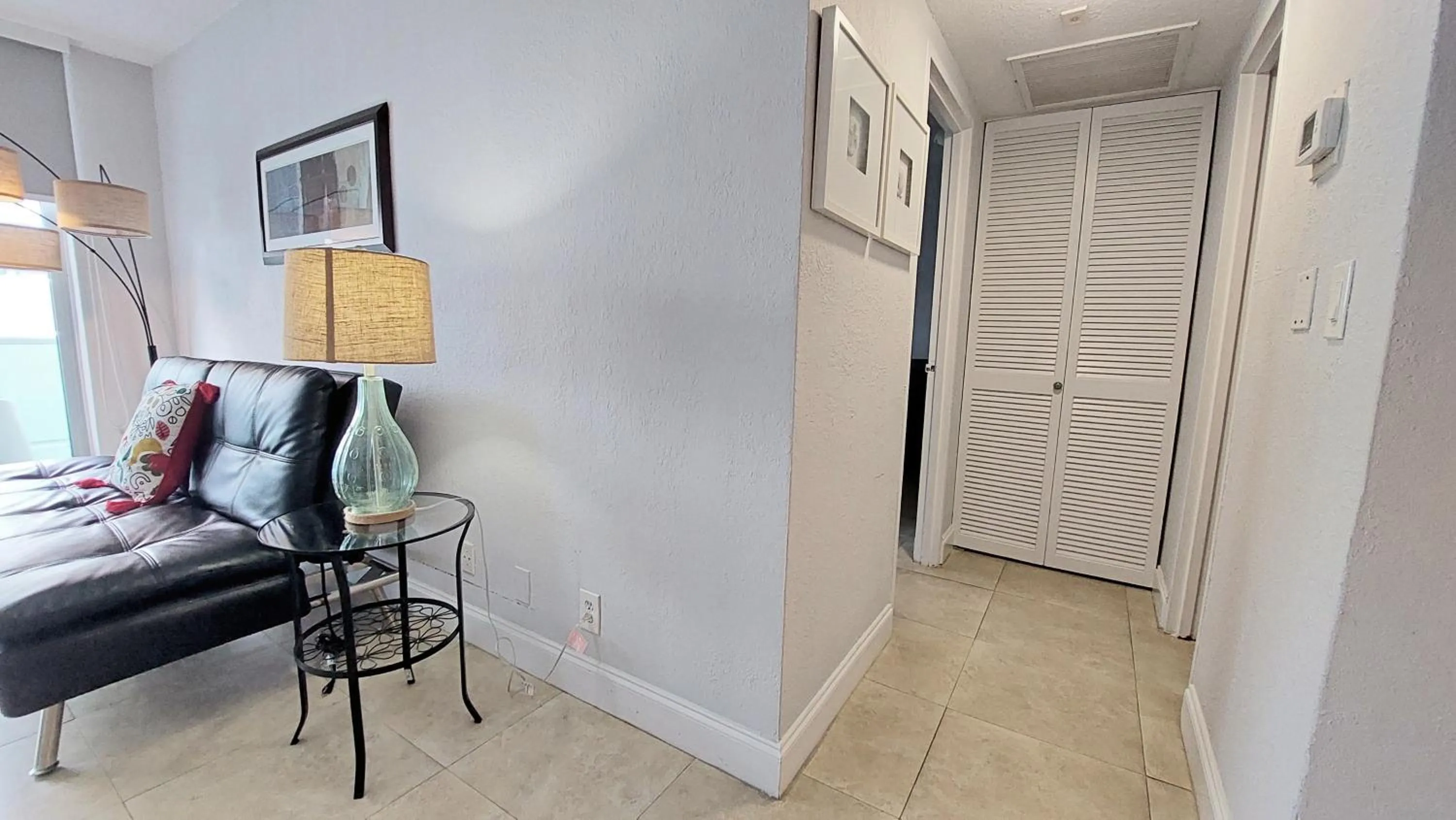 Living room in The Tides Apartments on the beach