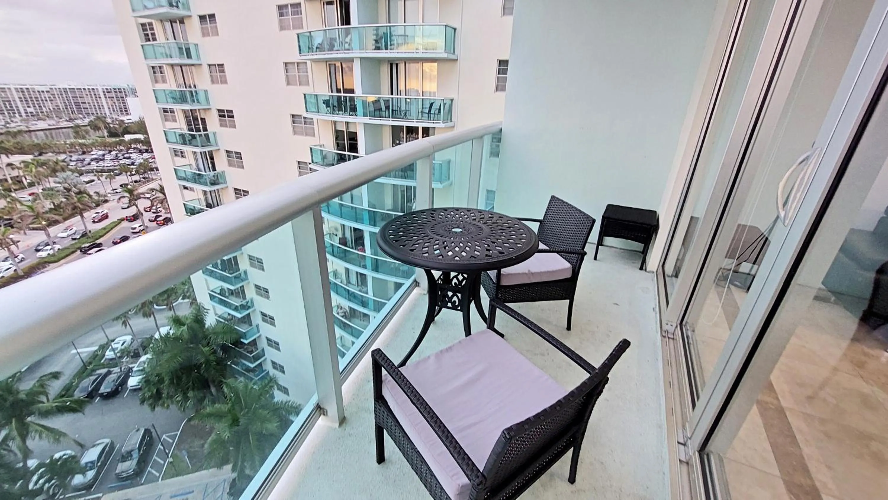 Balcony/Terrace in The Tides Apartments on the beach