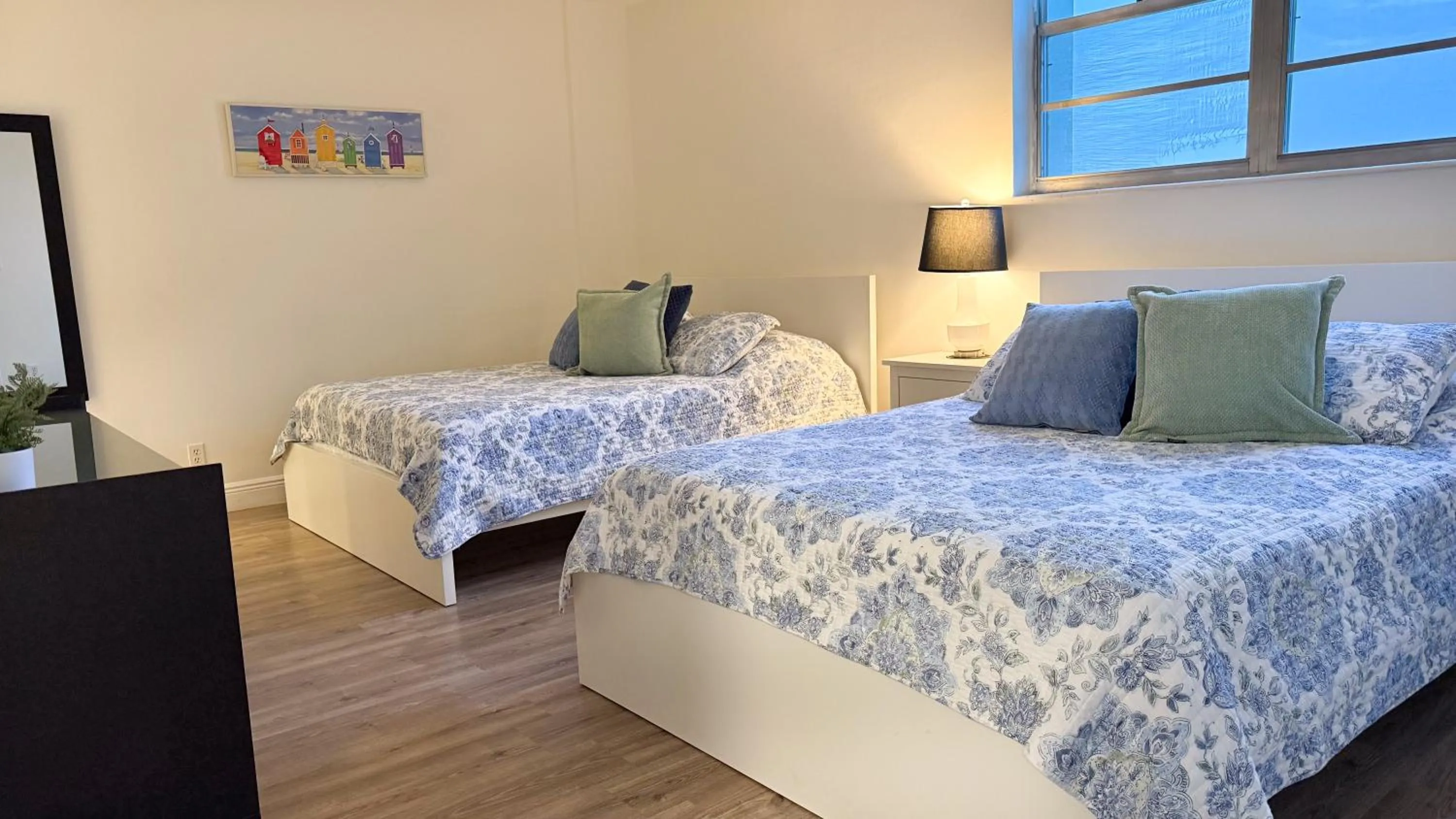 Bedroom, Bed in The Tides Apartments on the beach