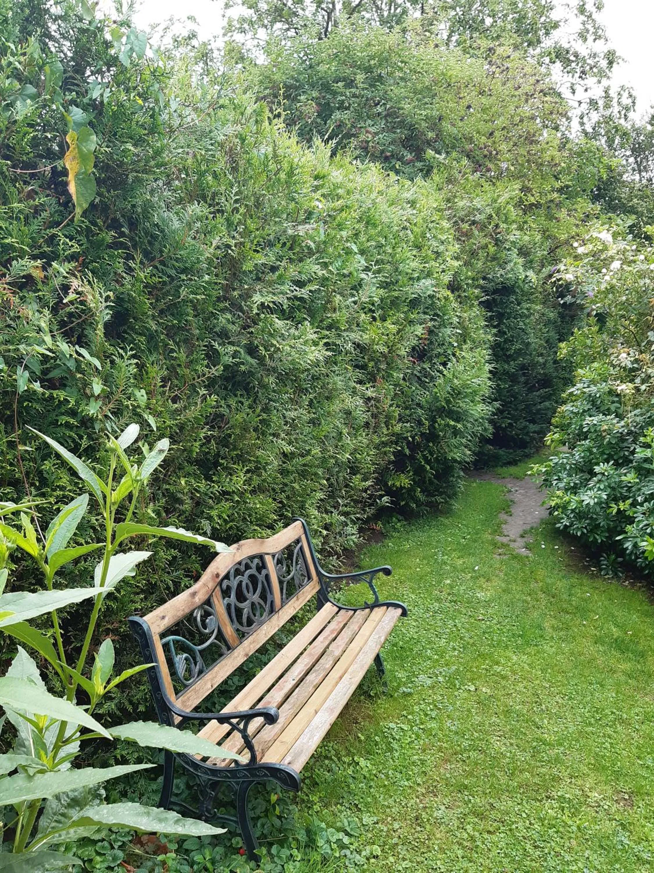 Garden view in Les Alouettes B&B