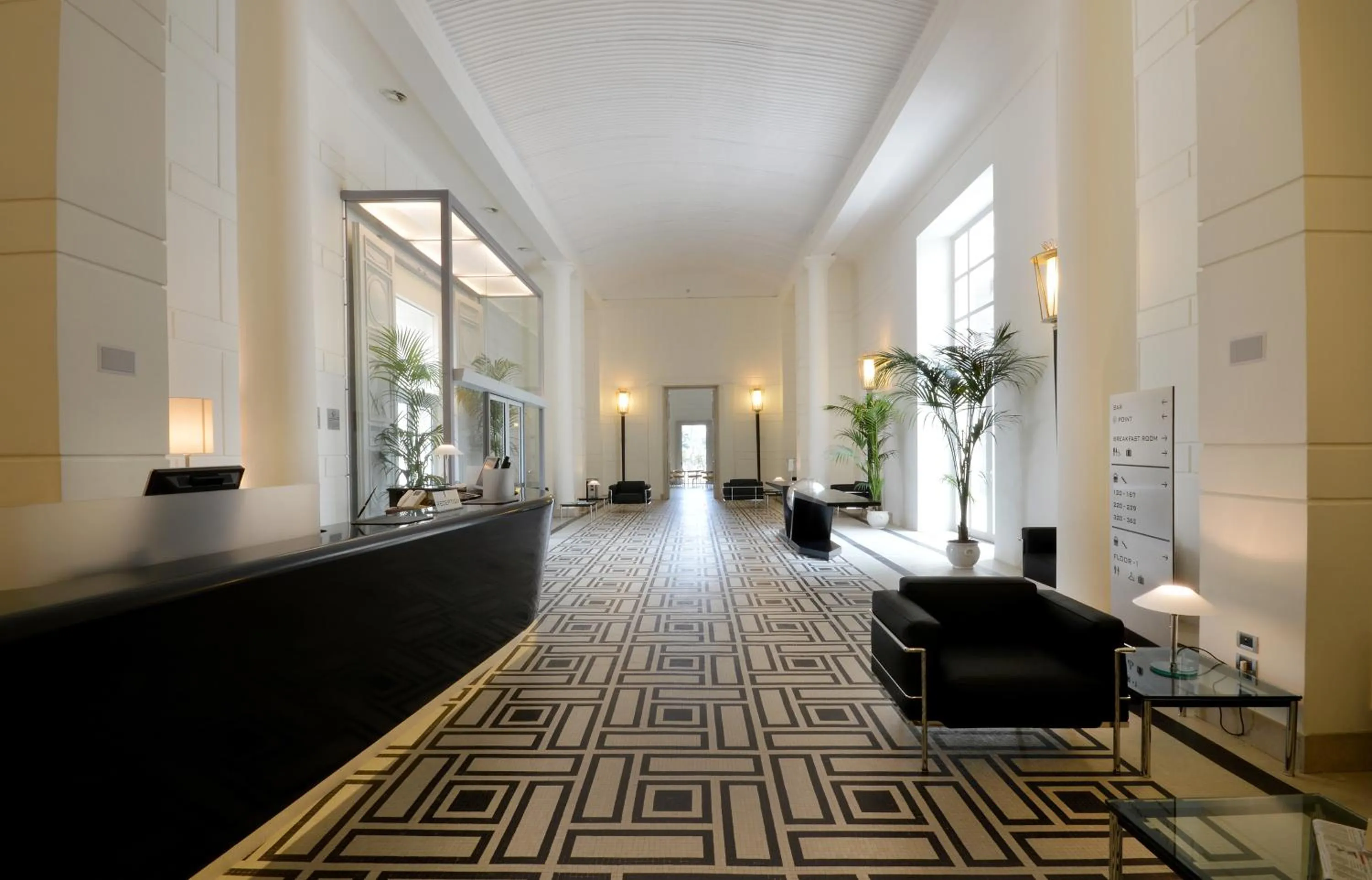 Lobby or reception in Palazzo Esedra