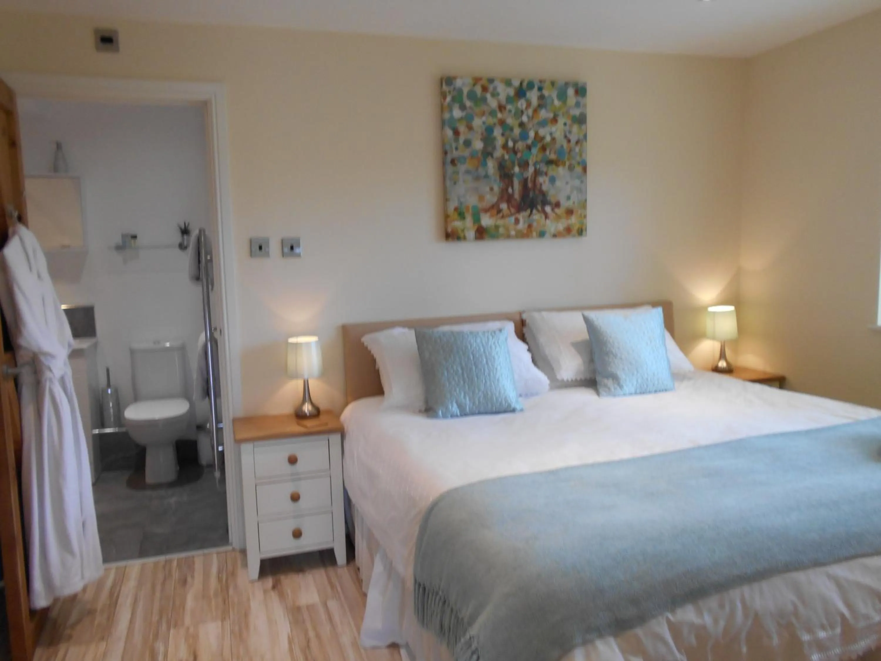 Bedroom, Bed in The Stables - Deer Park Farm