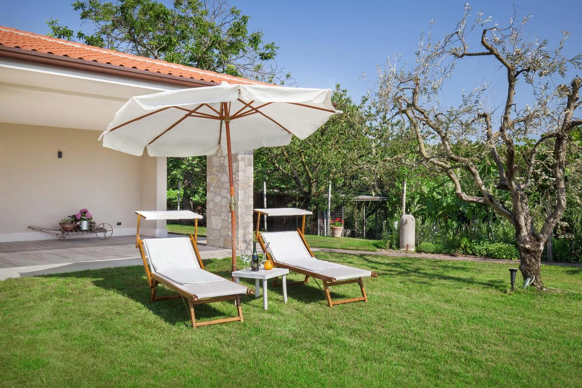 Garden in B&B I Tre Olivi