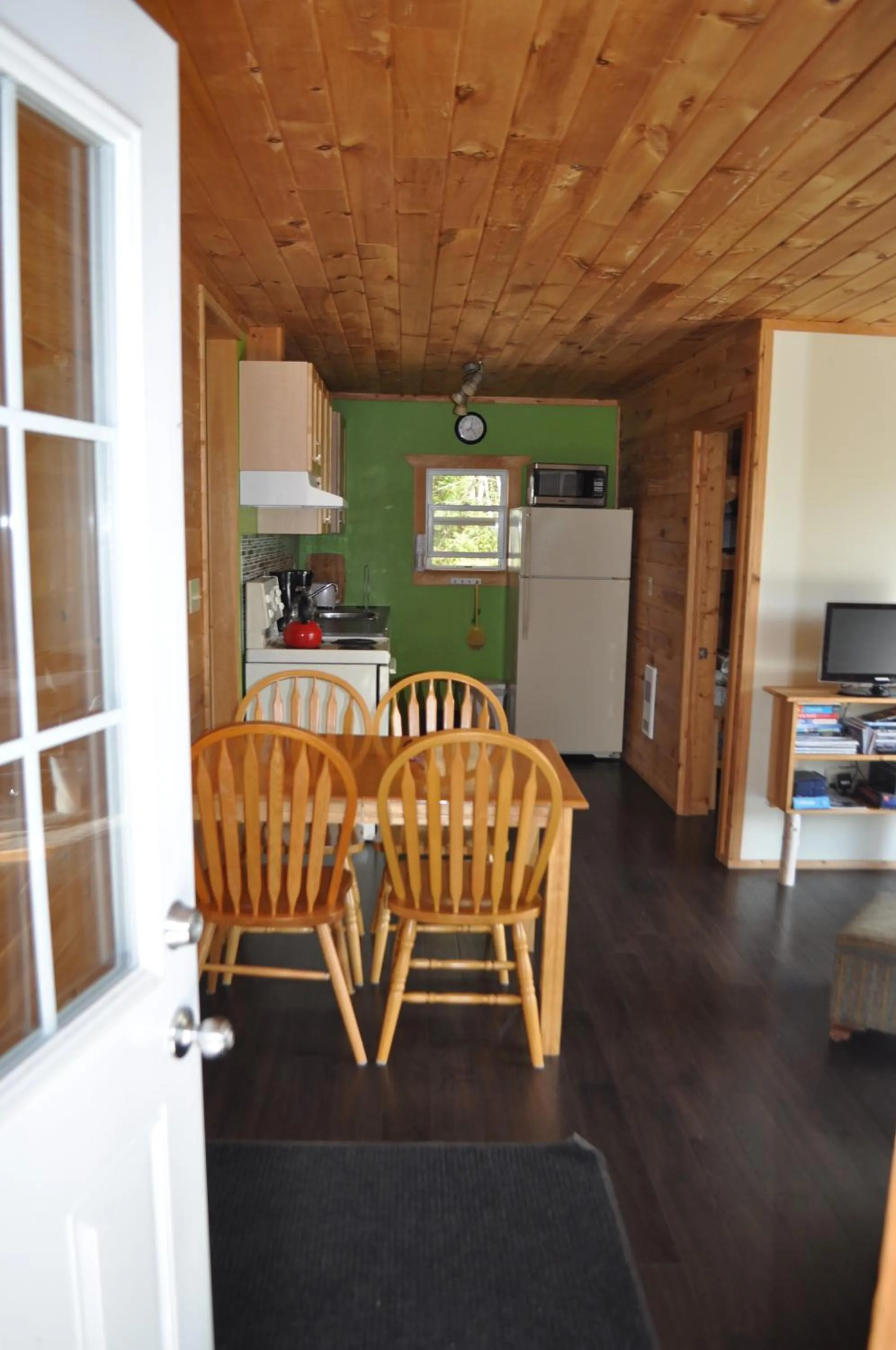 Living room in The Sleeping Moose Cottage