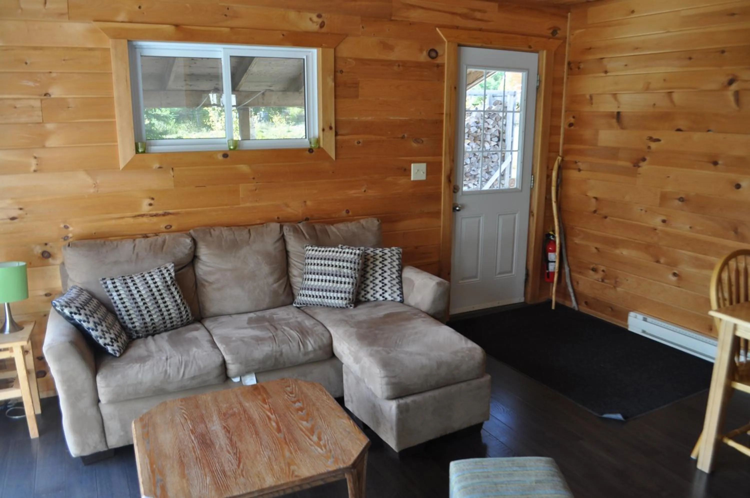 Living room in The Sleeping Moose Cottage