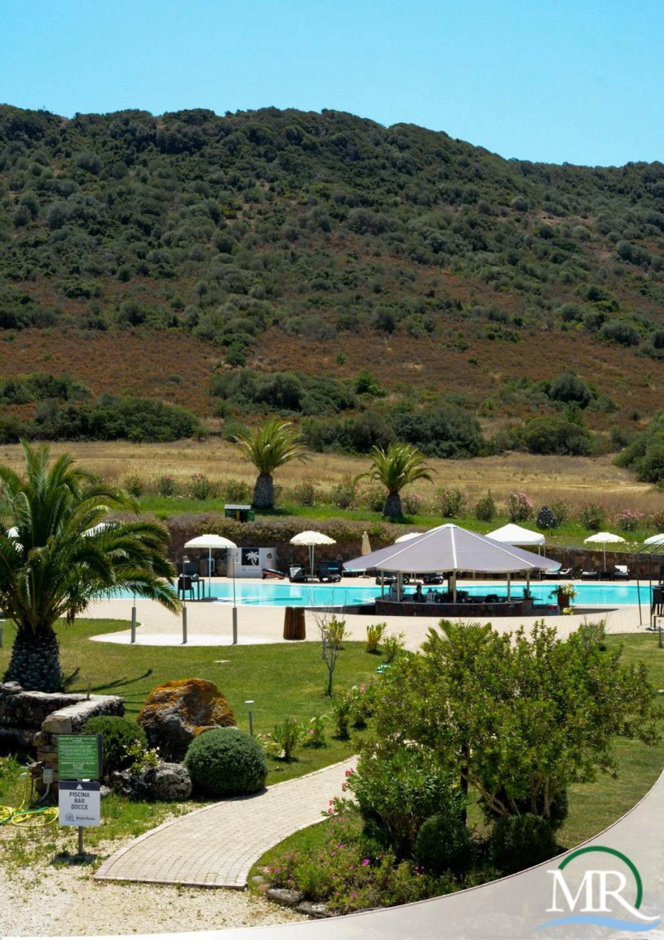 Pool view in Residence Hotel Monte Ricciu