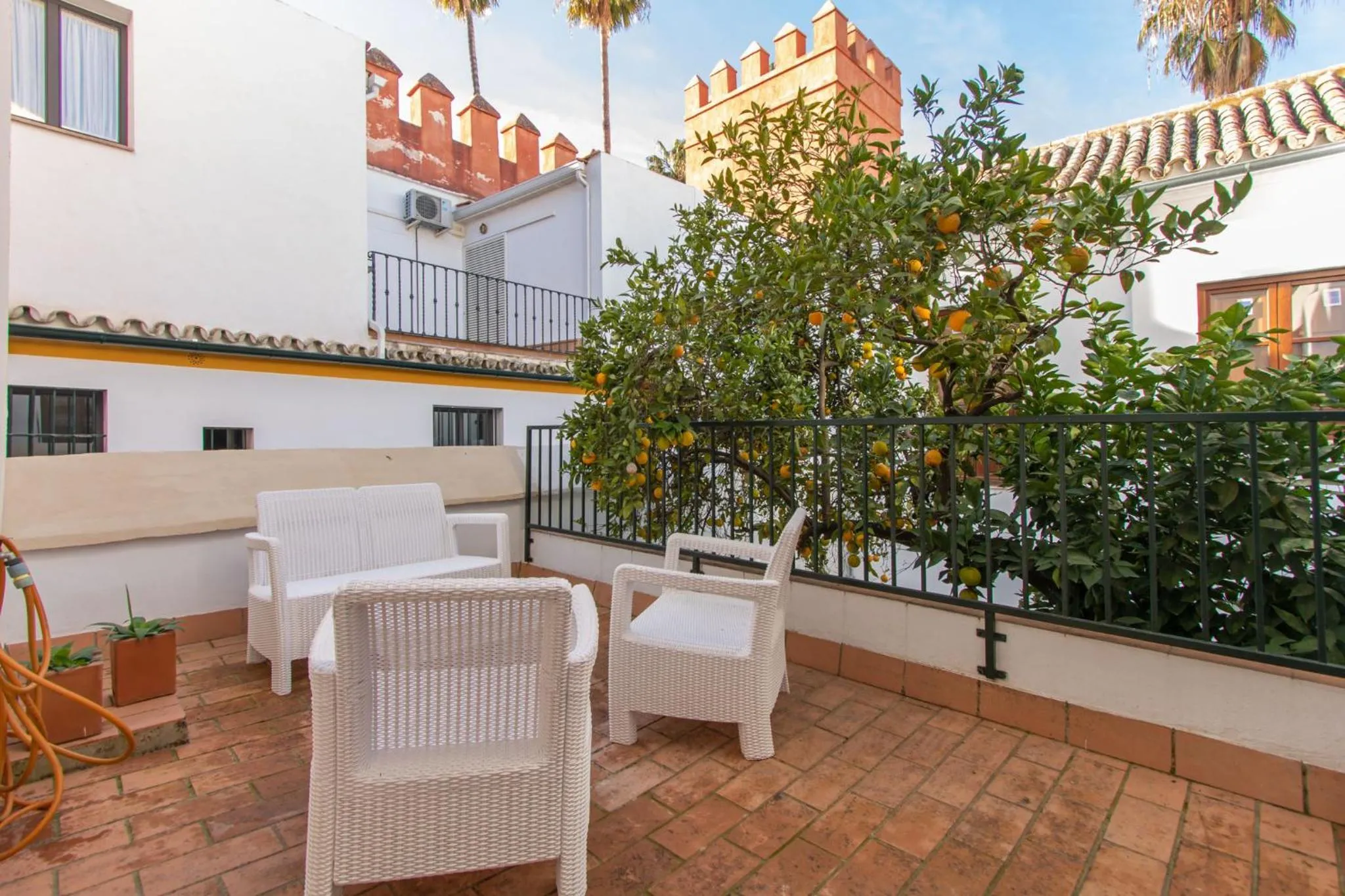 Balcony/Terrace in Alcazar Pool Villa by Valcambre