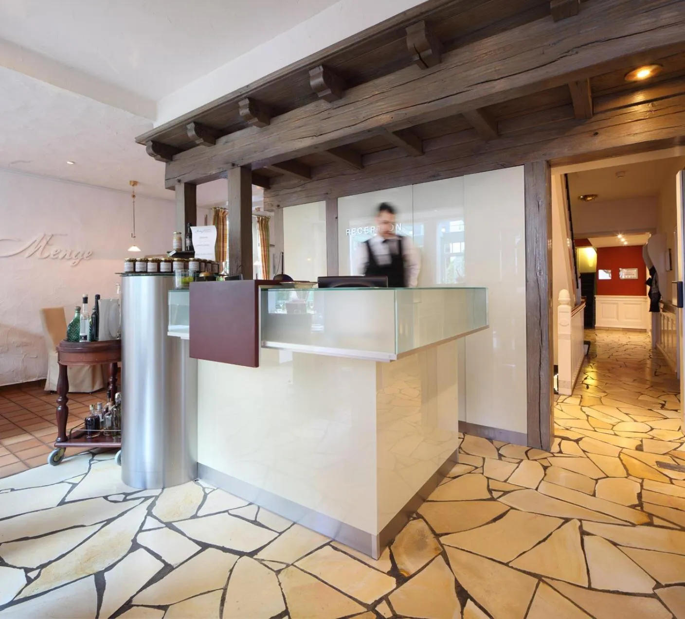 Lobby or reception in Hotel Menge "An der Schlacht"