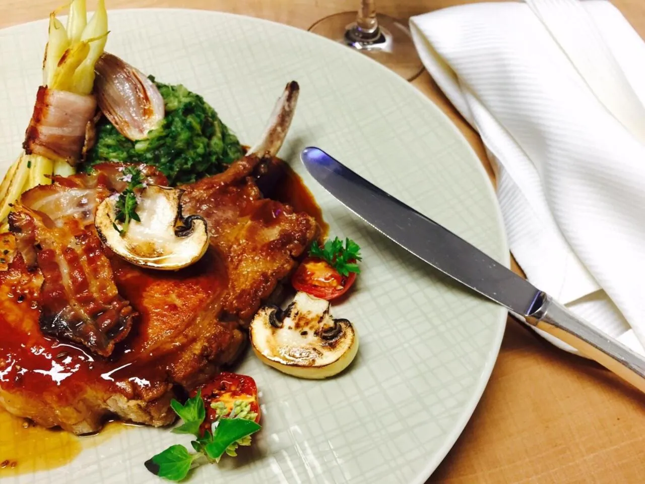 Food close-up in Hotel Menge "An der Schlacht"