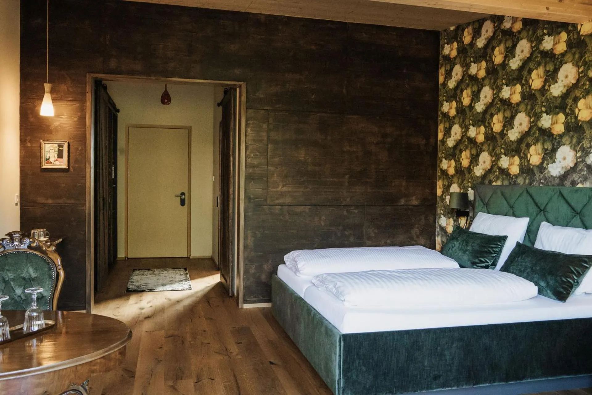 Photo of the whole room, Bed in Landhaus Engel