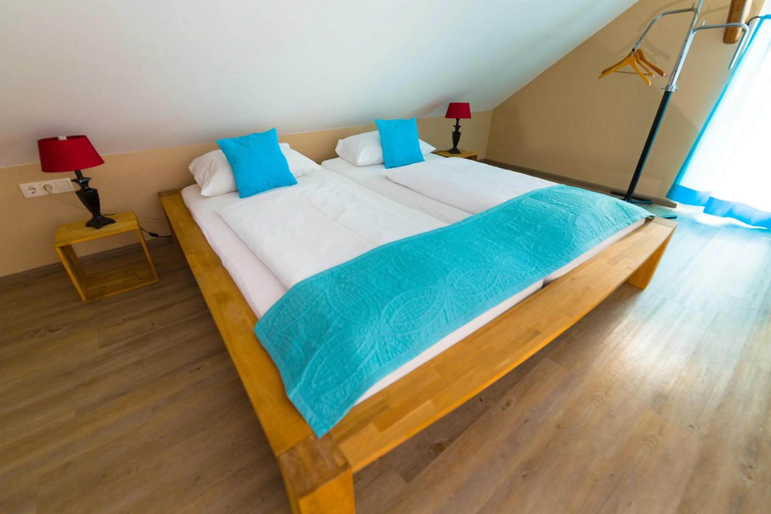 Photo of the whole room, Bed in Landhaus Engel