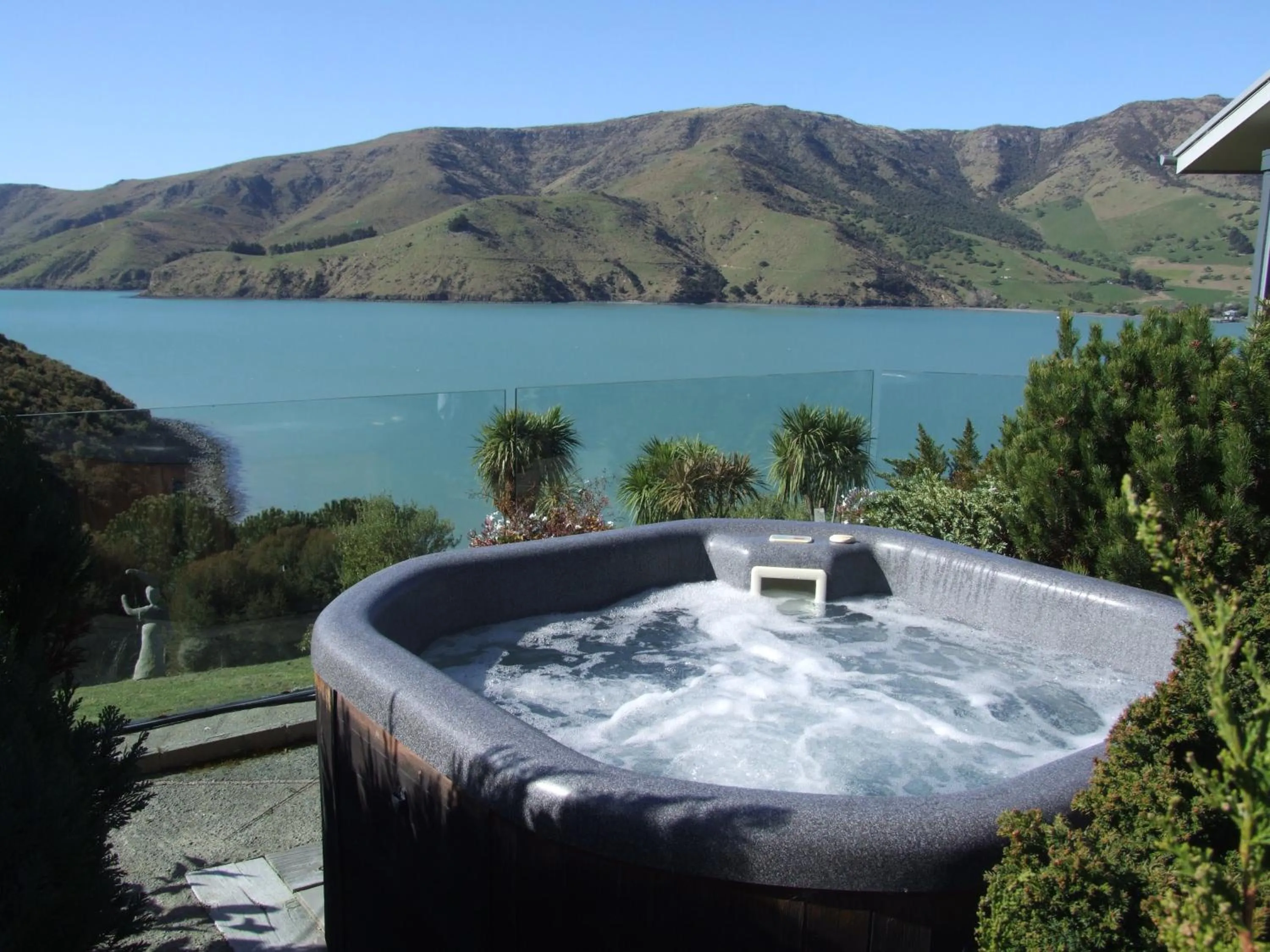 Hot Tub in Port Levy B & B Christchurch