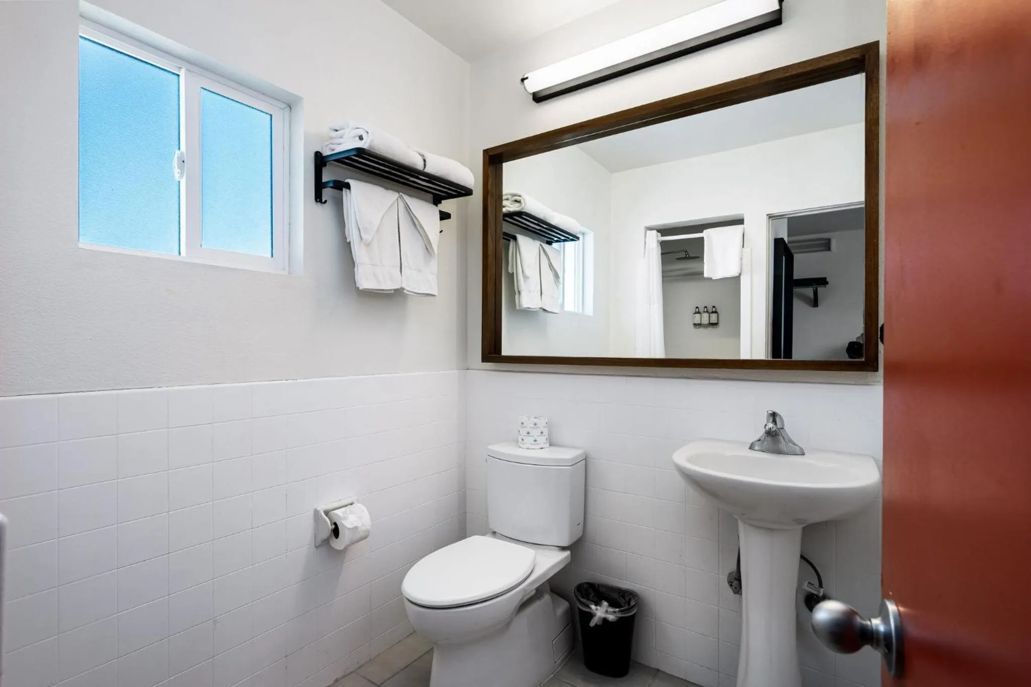 Bathroom in The Skylark, a Palm Springs Hotel