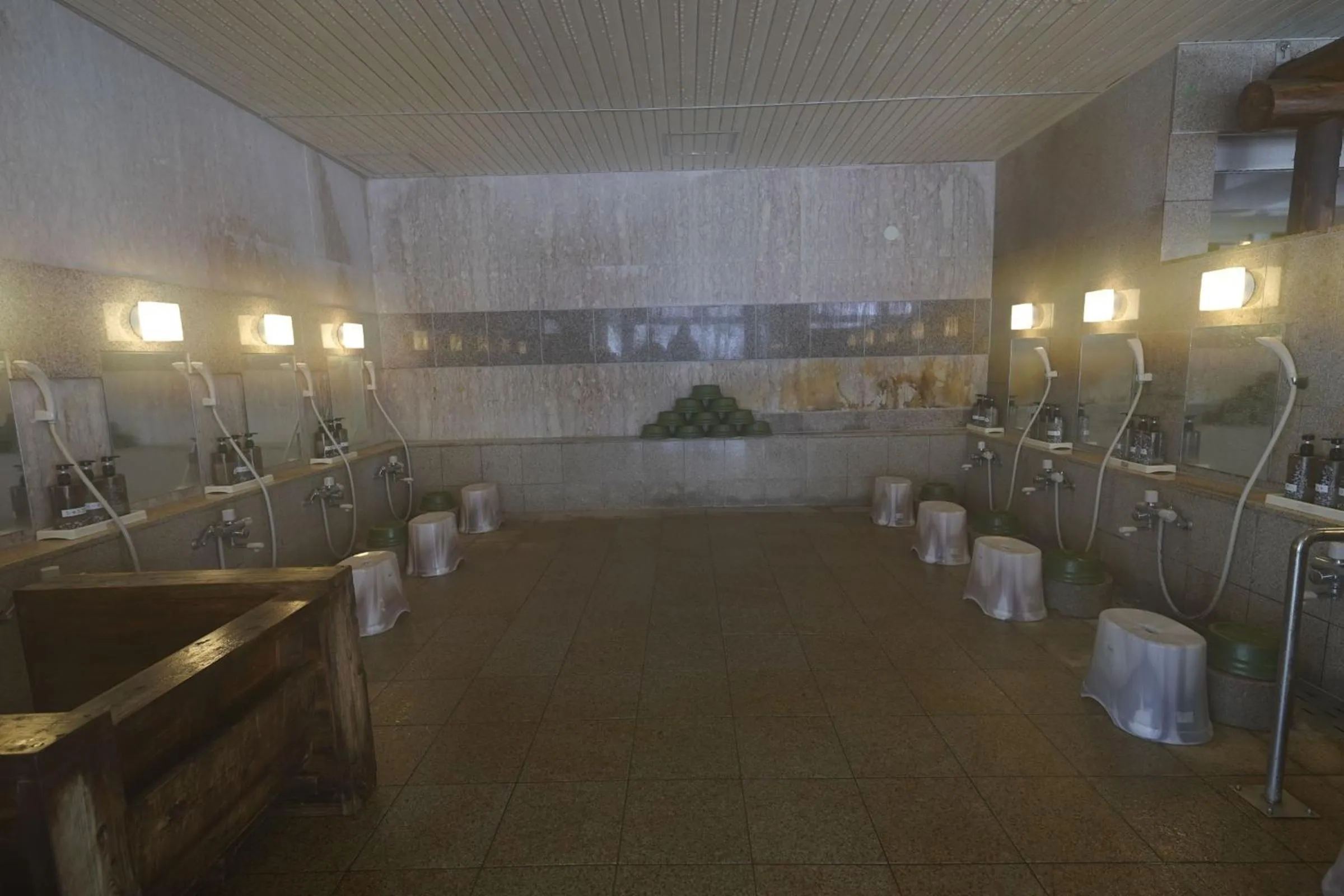 Hot Spring Bath in Mori no RyoTei Mount Bandai