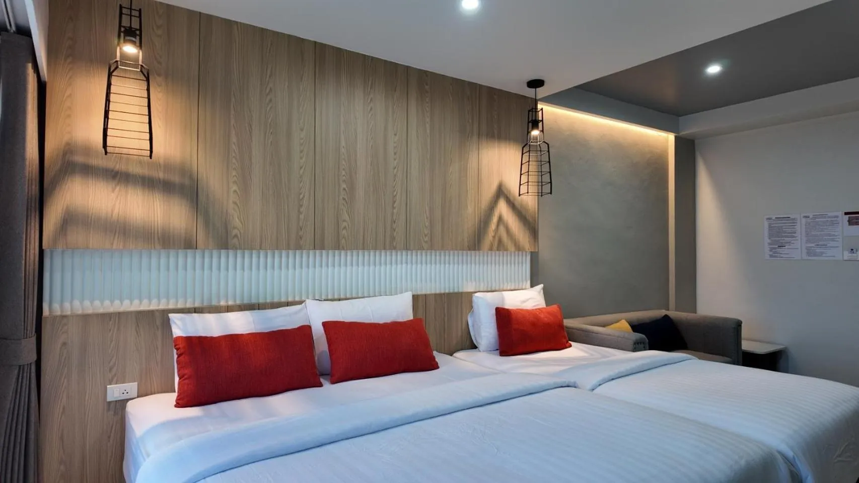 Bed in Baan Bangkok 97 Hotel