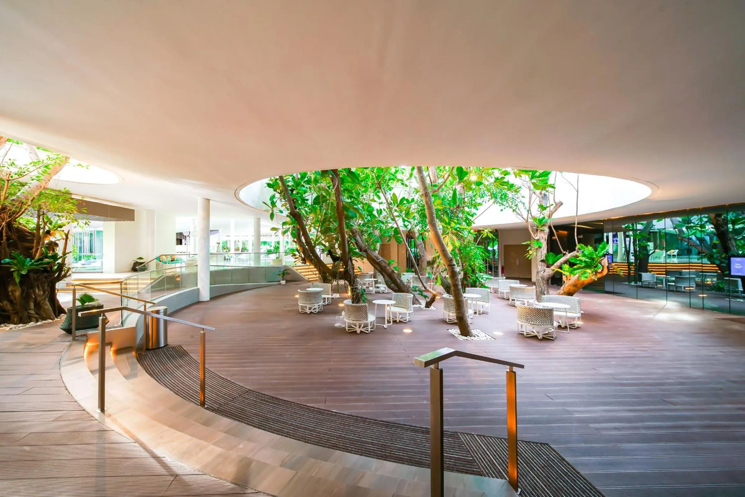 Patio in Tambuli Seaside Resort and Spa