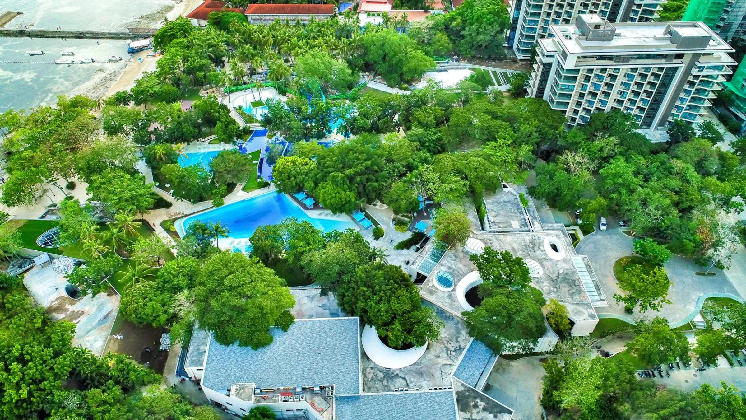 Bird's eye view in Tambuli Seaside Resort and Spa