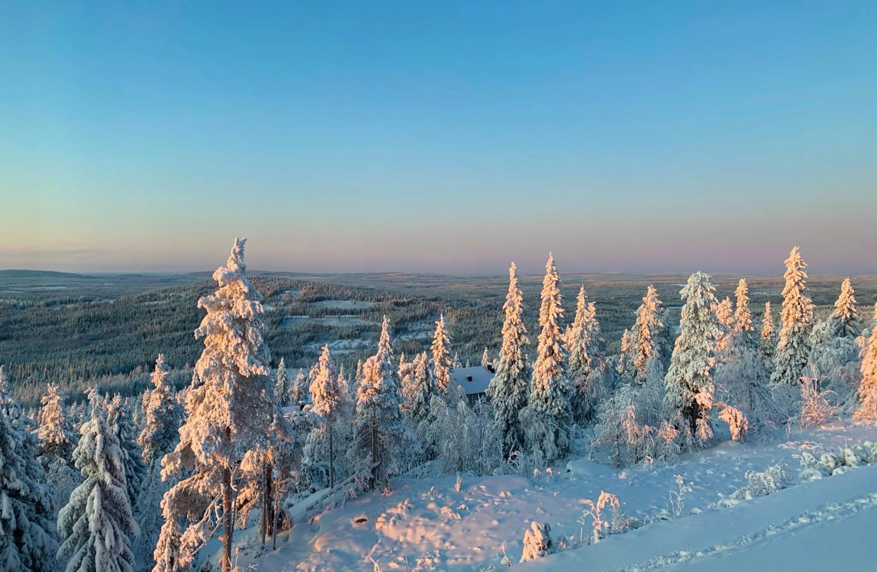 Natural landscape in KIDE hotel by Iso-Syöte